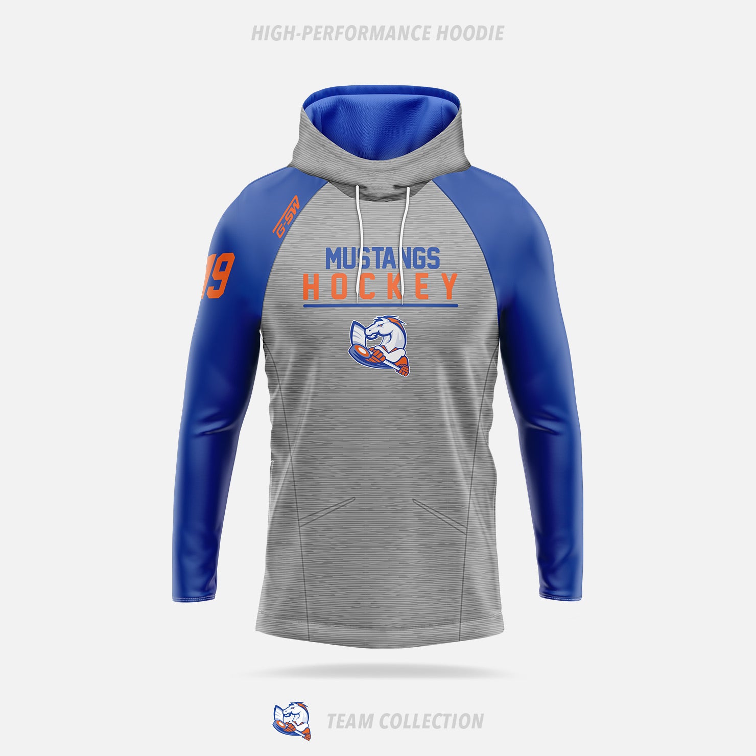 Victoria Village Mustangs High-Performance Hoodie (Pullover) - Victoria Village Mustangs Team Collection