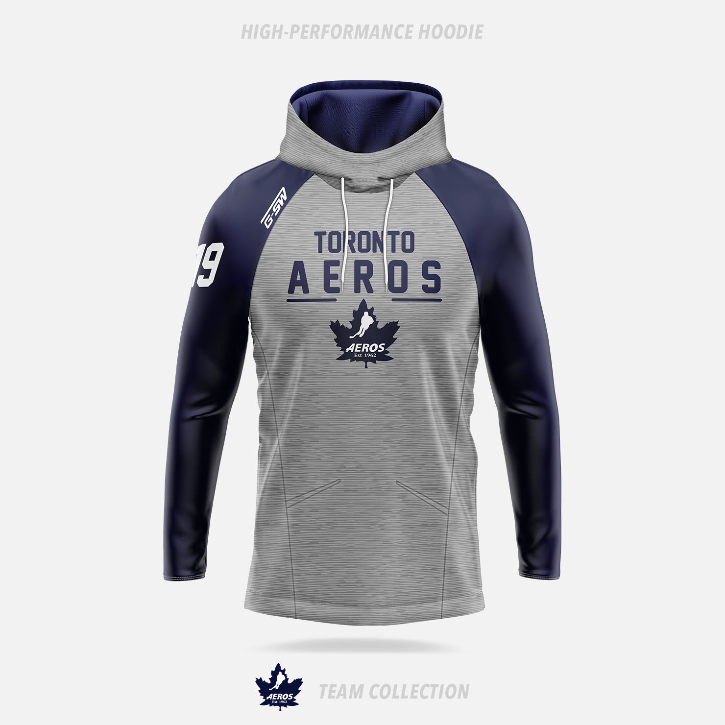 Toronto Aeros High-Performance Hoodie (Pullover) - Toronto Aeros Team Collection