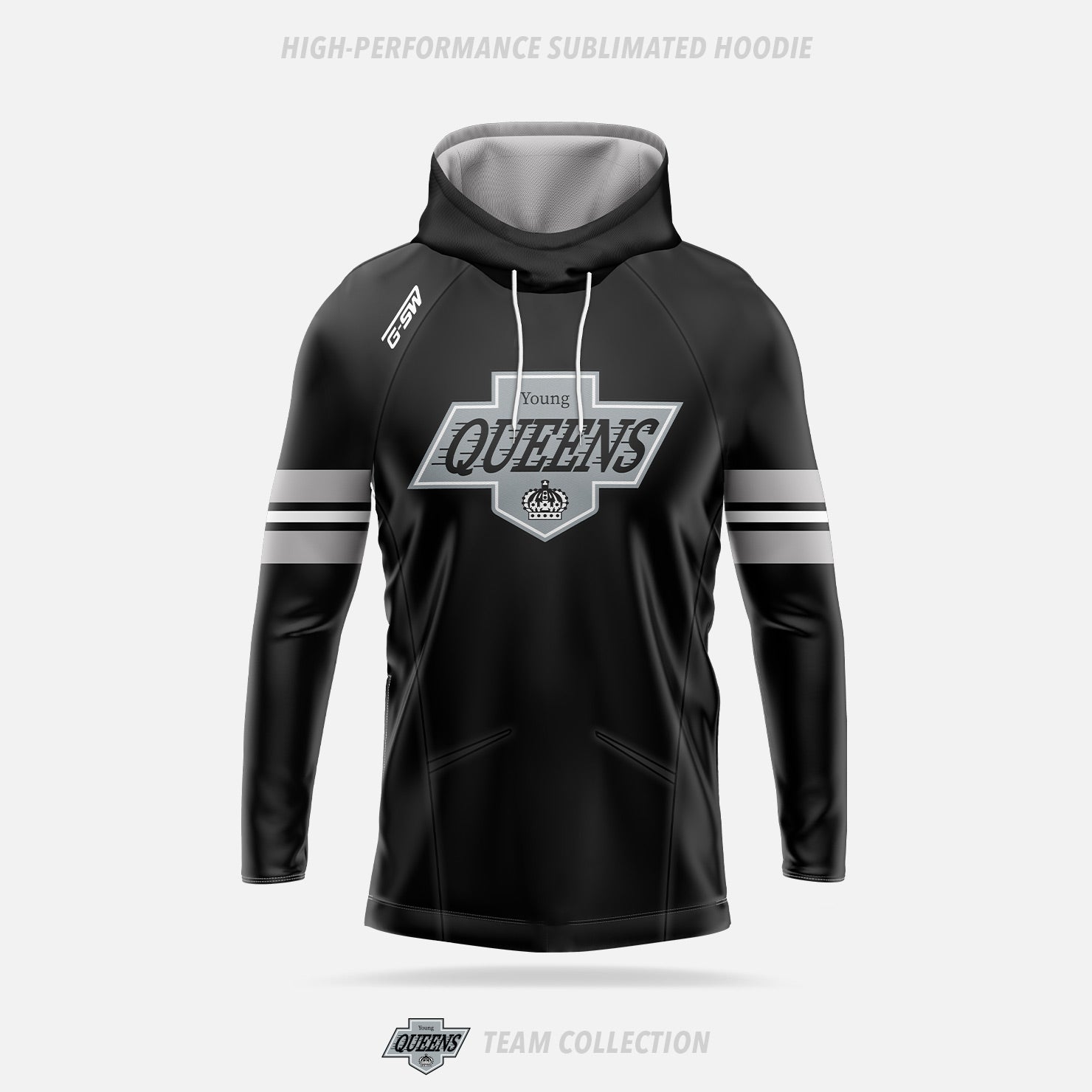 Young Queens High Performance Sublimated Hoodie - Young Queens Team Collection