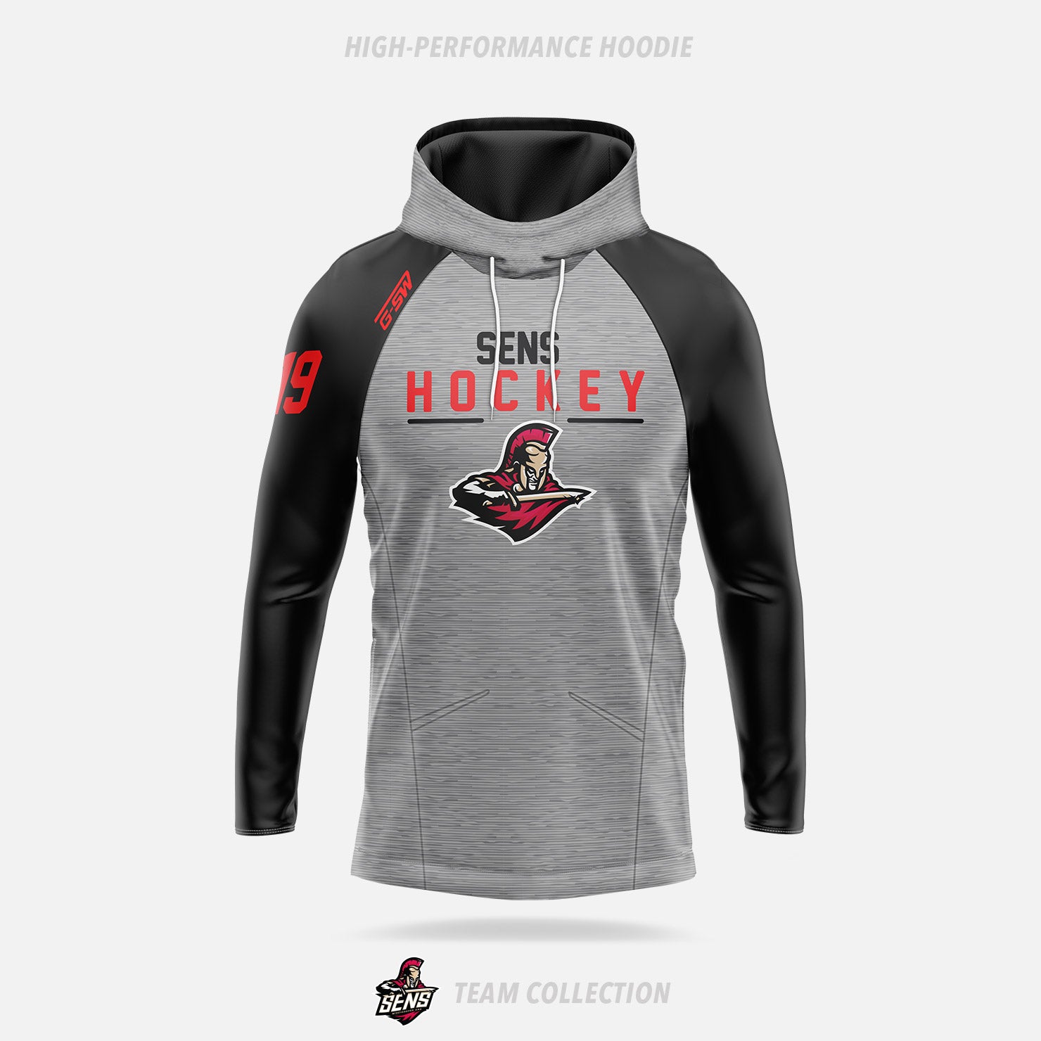 Mississauga Senators High-Performance Hoodie (Pullover) - Mississauga Senators Team Collection