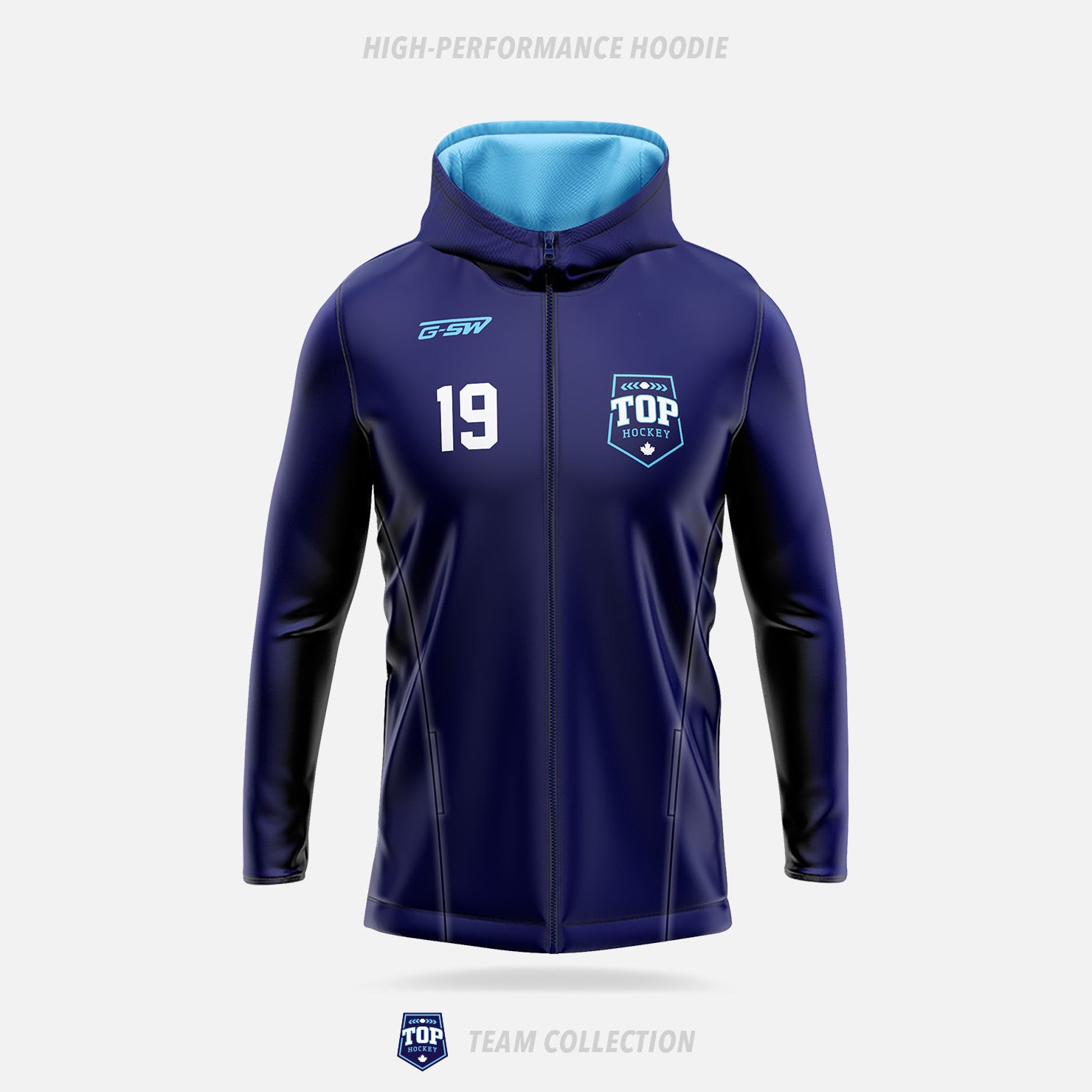 TOP Hockey High-Performance Hoodie (Zip Up)