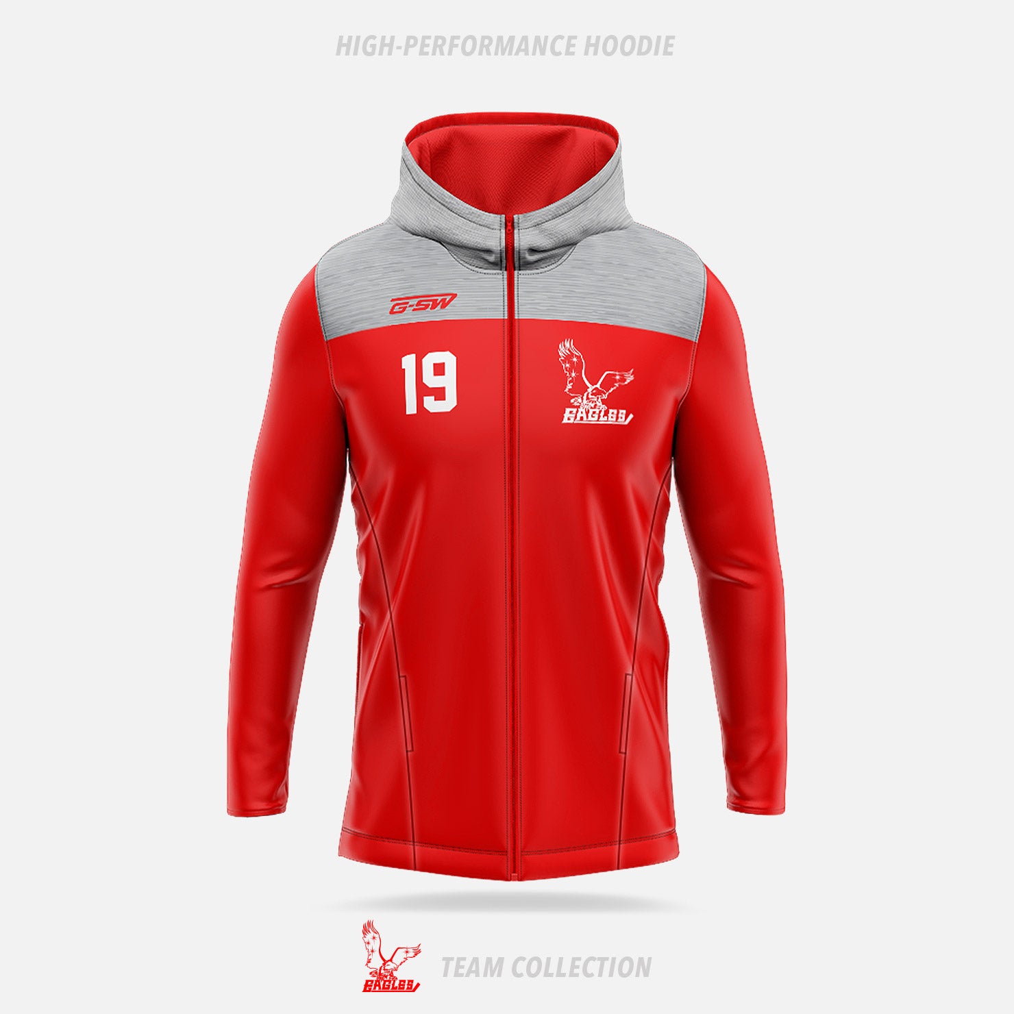 Toronto Eagles High-Performance Hoodie (Zip Up)