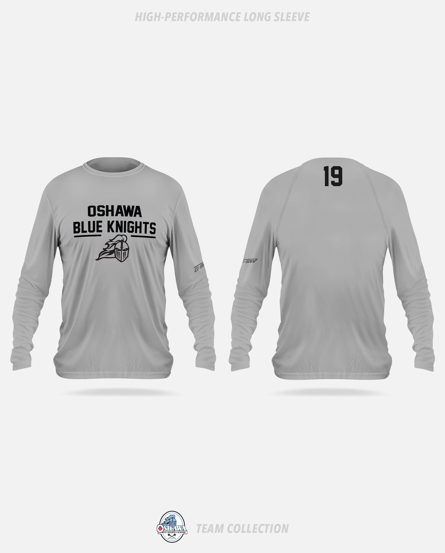 Oshawa Blue Knights High-Performance Long Sleeve - Oshawa Blue Knights Team Collection