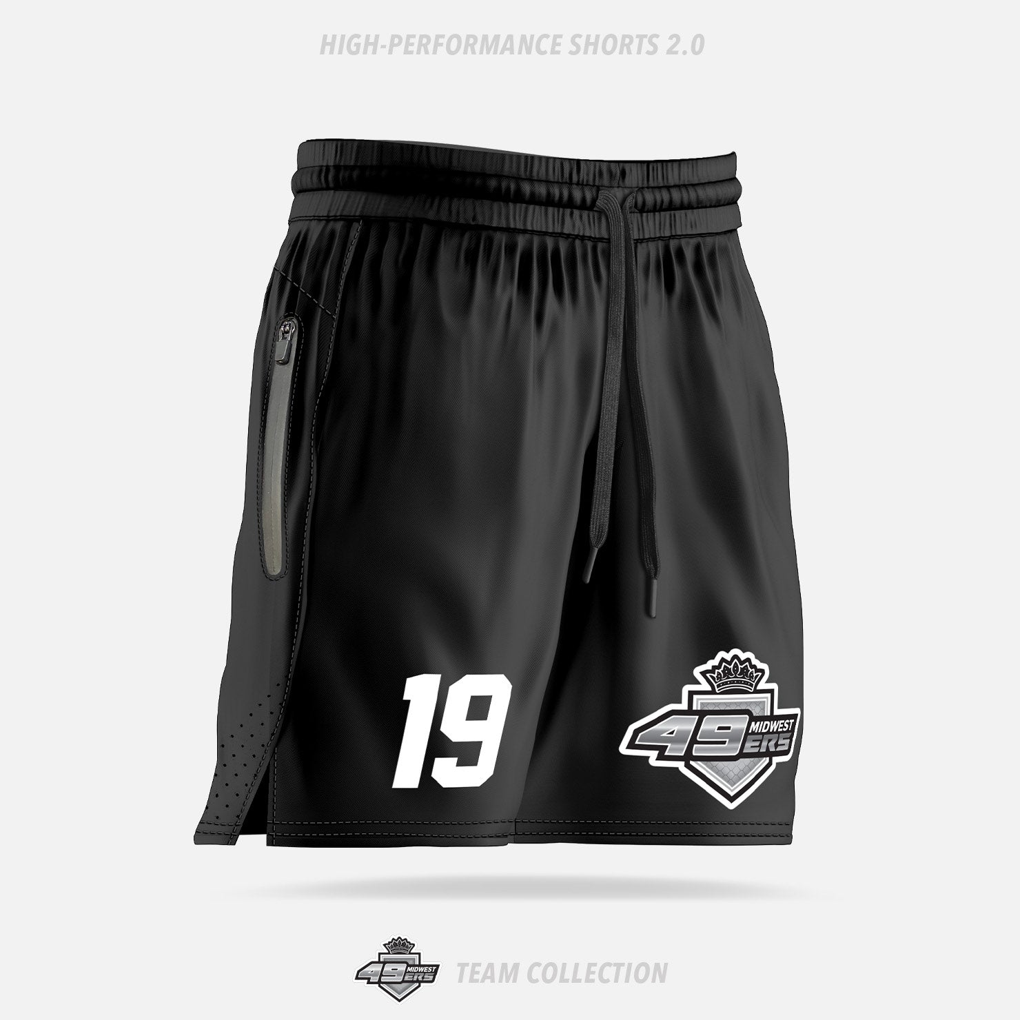 Midwest 49ers Hockey High-Performance Shorts 2.0