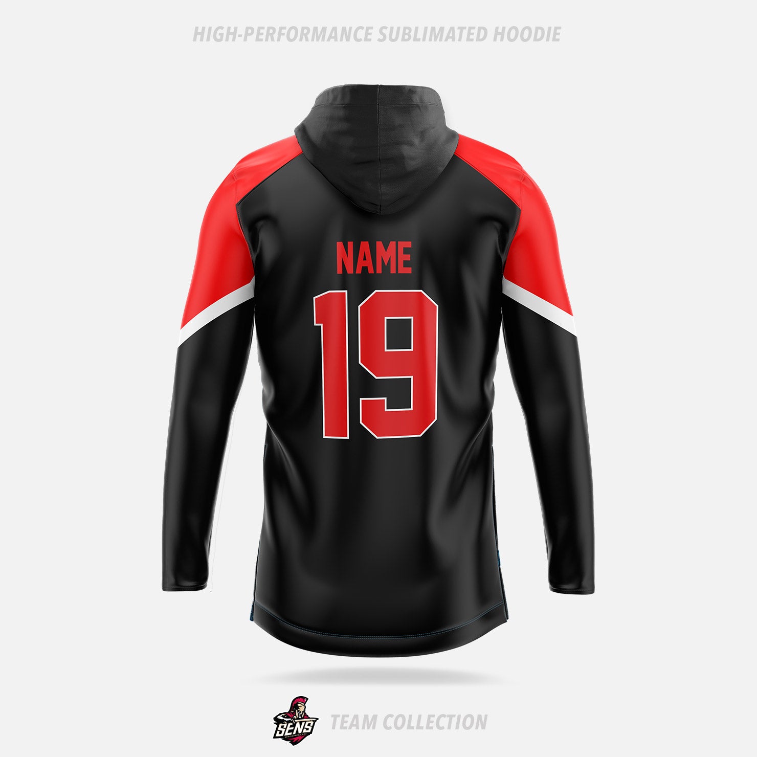 Mississauga Senators High-Performance Sublimated Hoodie - Mississauga Senators Team Collection