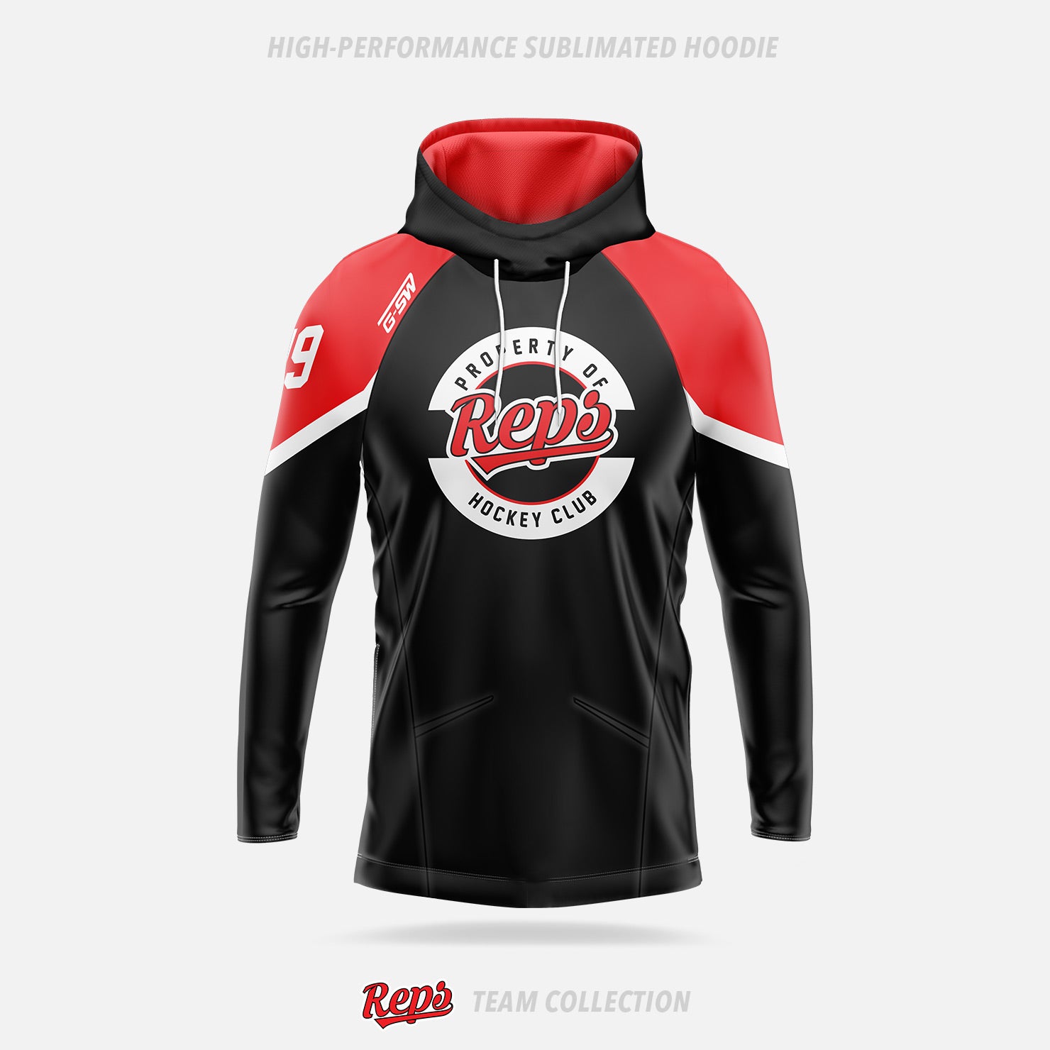 REPS High Performance Sublimated Hoodie - REPS Team Collection