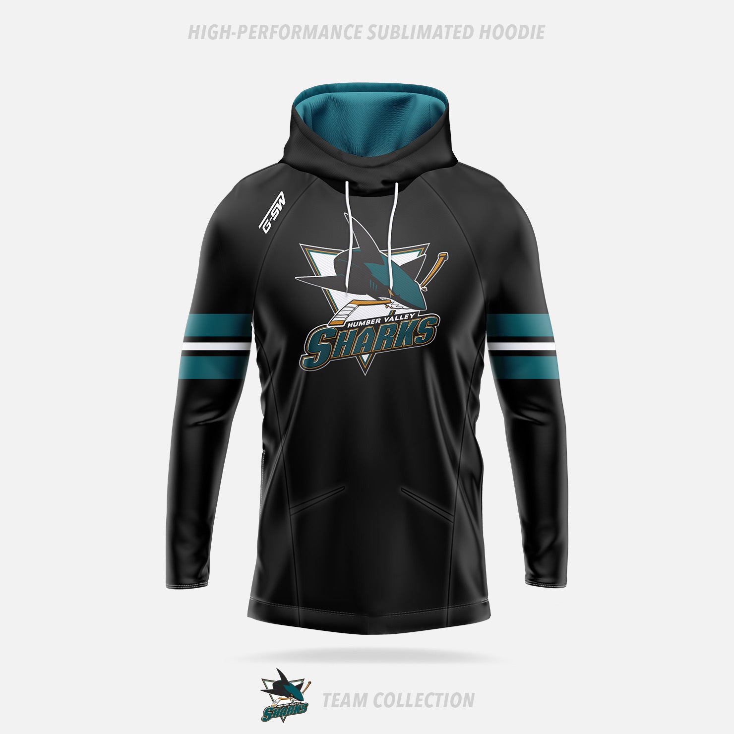 Humber Valley Sharks High-Performance Sublimated Hoodie