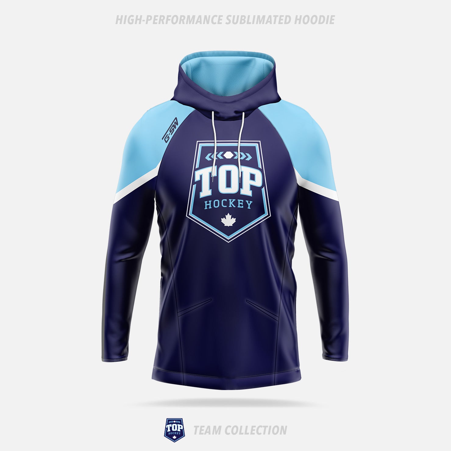 TOP Hockey High-Performance Sublimated Hoodie - TOP Hockey Team Collection