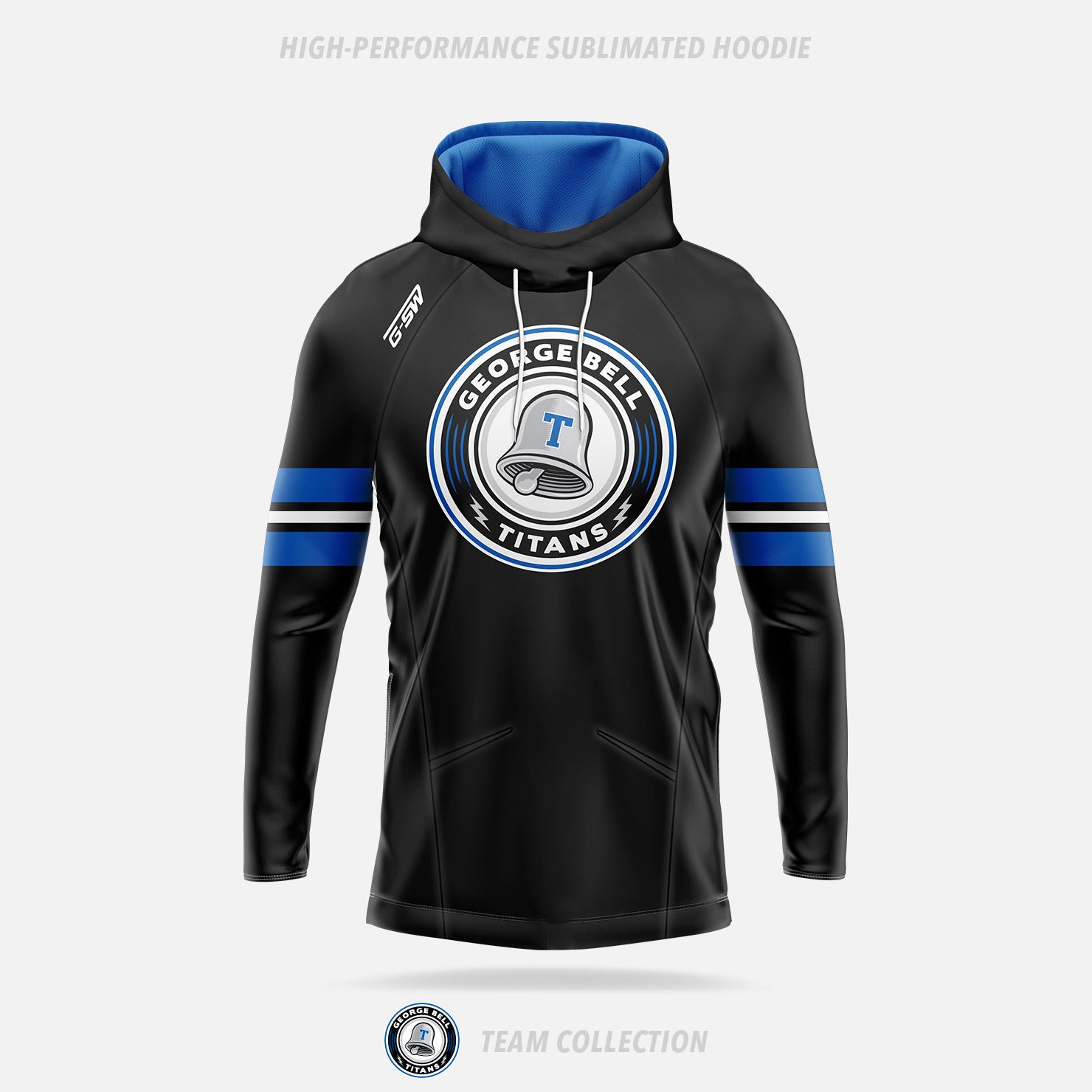 George Bell Titans High-Performance Sublimated Hoodie
