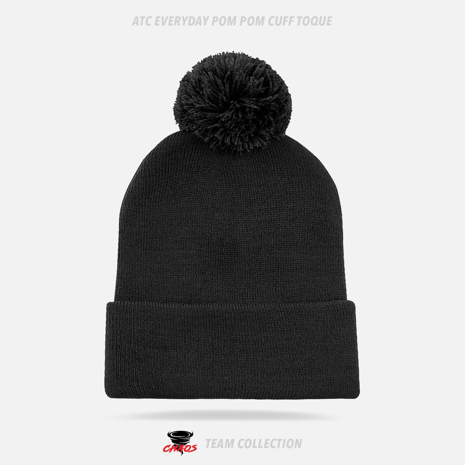 Chaos Hockey ATC Everyday Pom Pom Cuff Toque - Chaos Hockey Team Collection