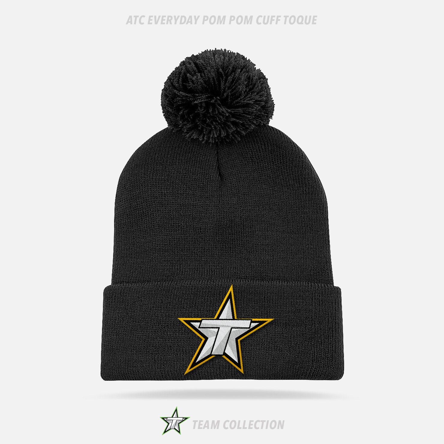 Toronto Stars (Gold) ATC Everyday Pom Pom Cuff Toque - Toronto Stars Team Collection
