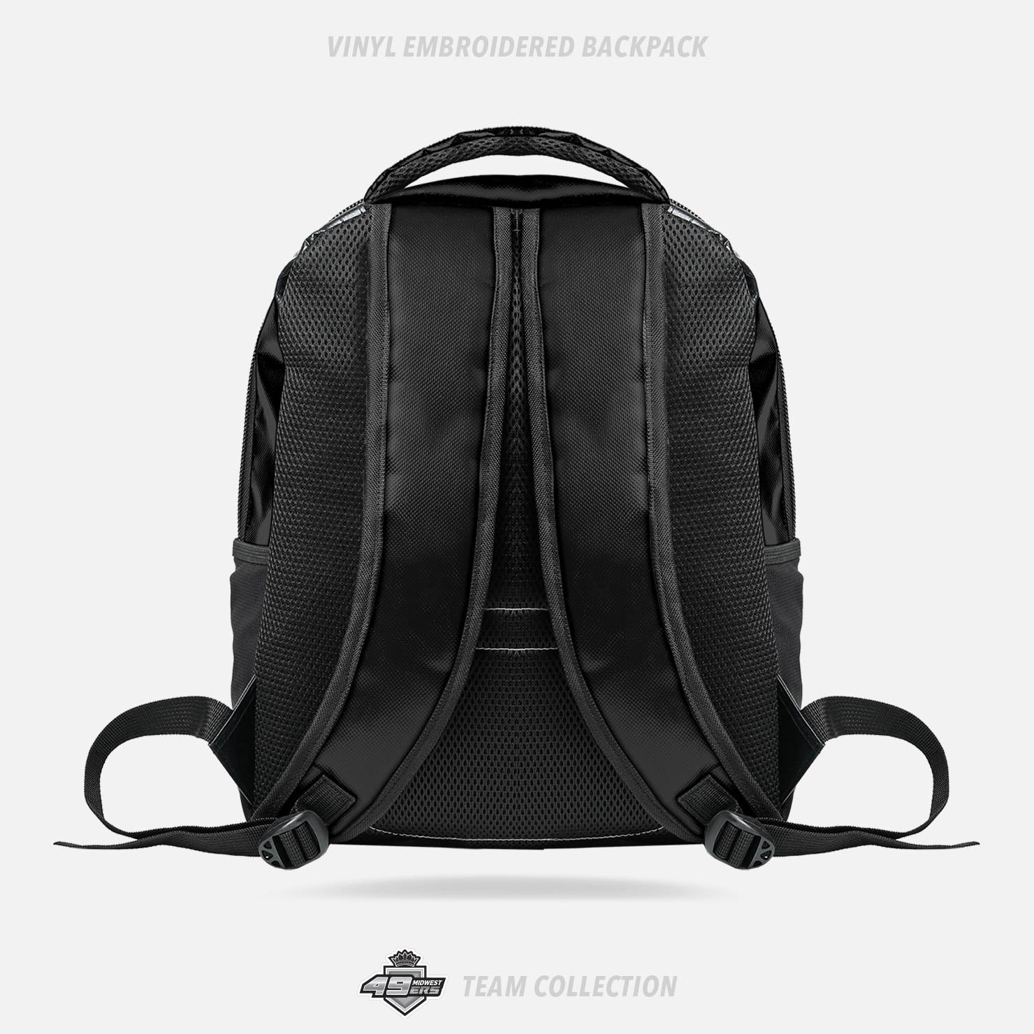 Midwest 49ers Hockey Vinyl Embroidered Backpack