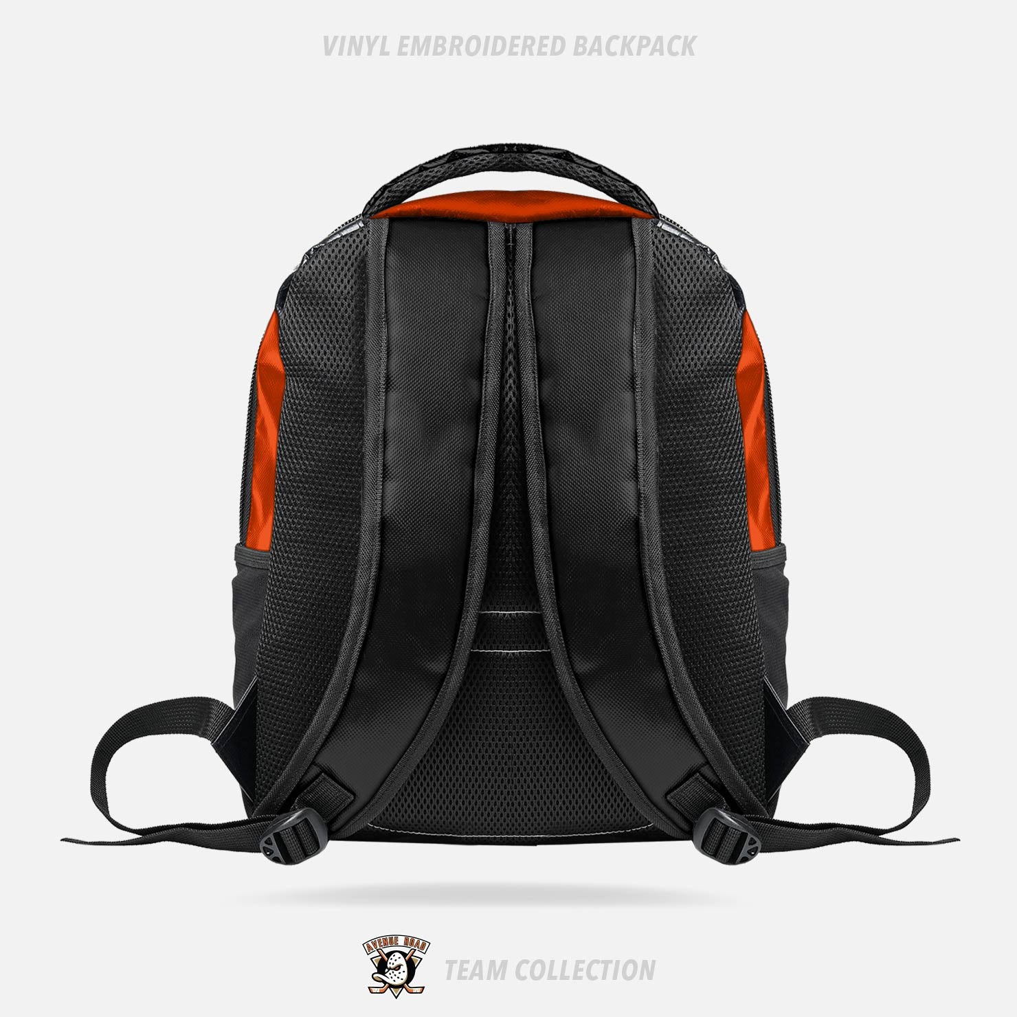 Avenue Road Ducks Hockey Vinyl Embroidered Backpack
