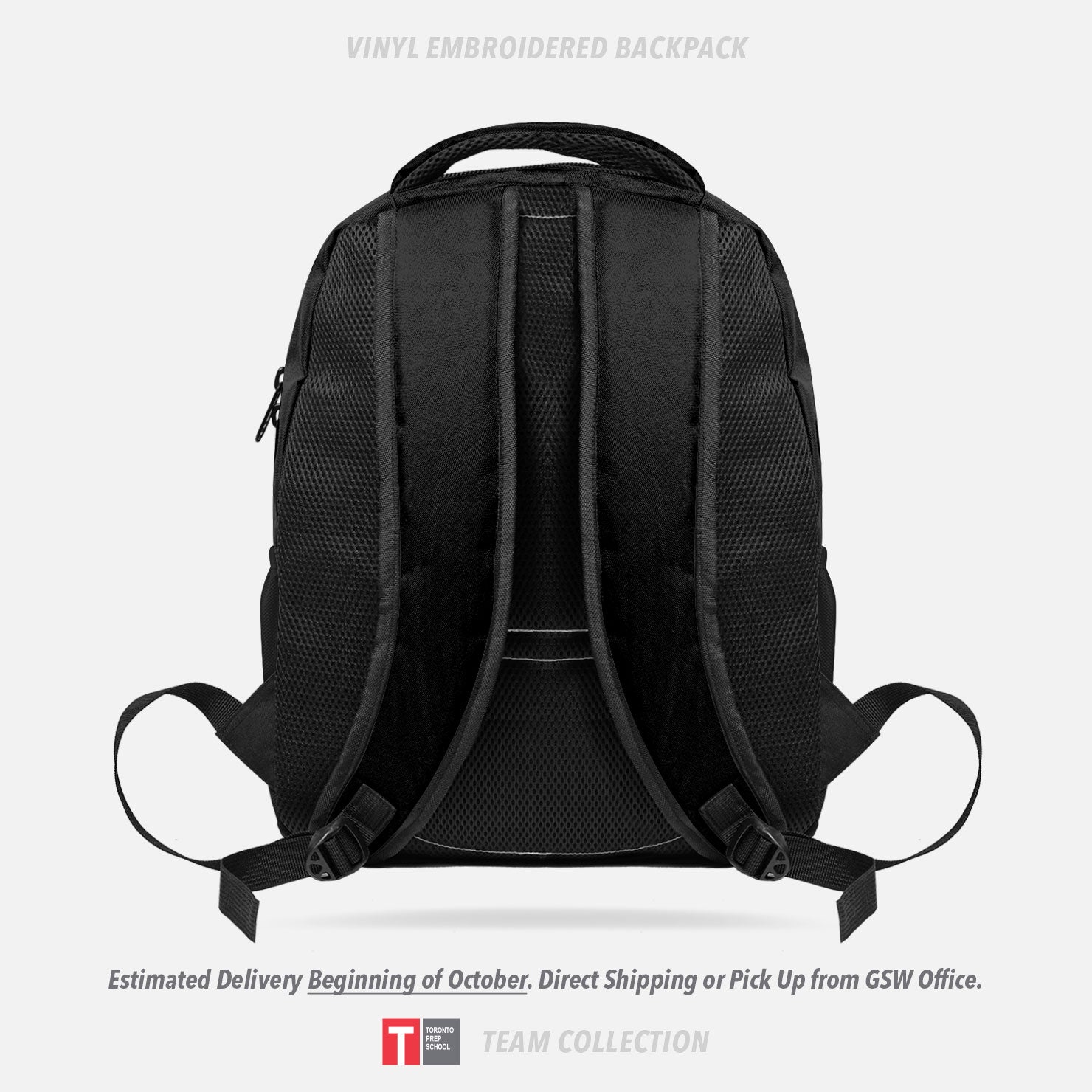 Toronto Prep School Vinyl Embroidered Backpack