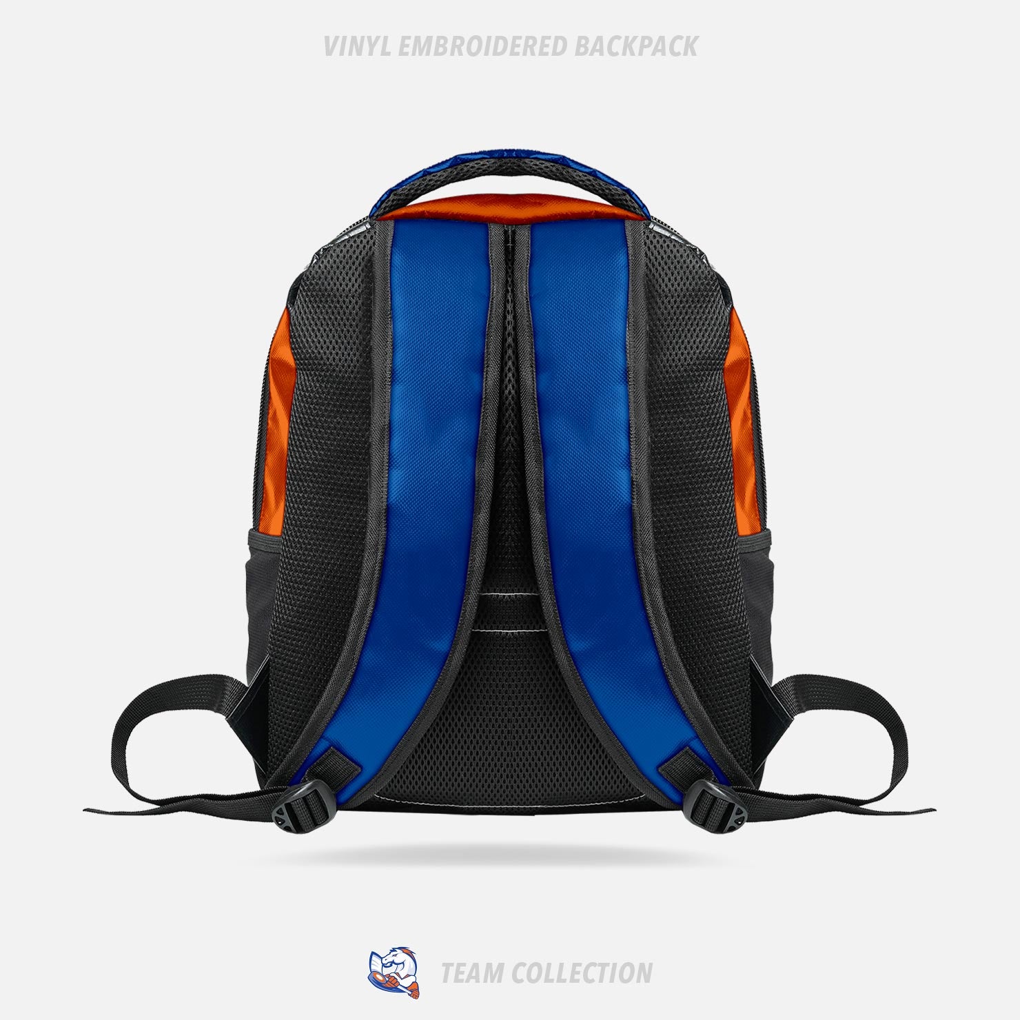 Victoria Village Mustangs Vinyl Embroidered Backpack