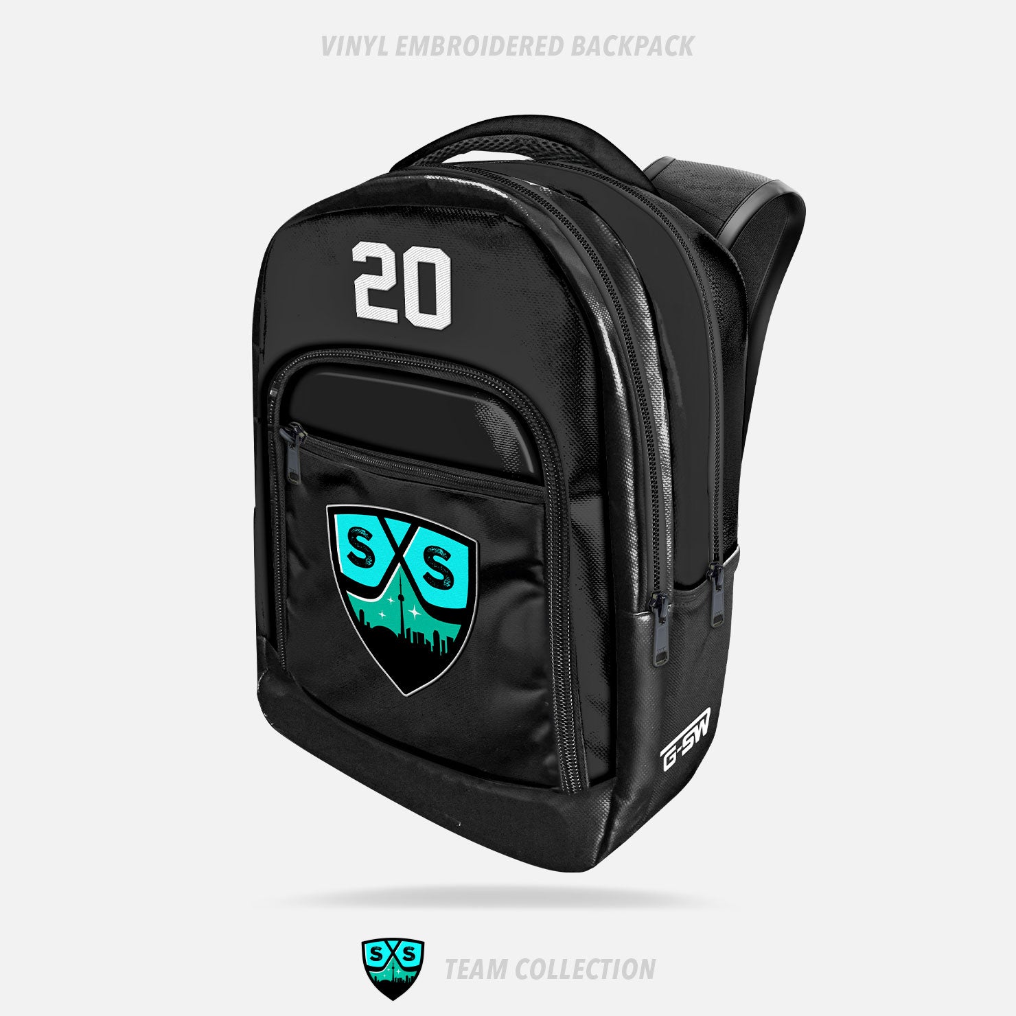 Southern Saints Vinyl Embroidered Backpack