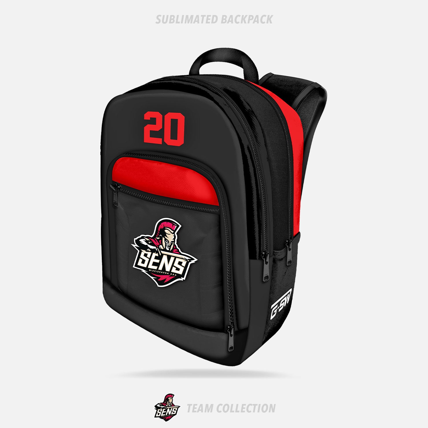 Mississauga Senators Sublimated Backpack - Mississauga Senators Team Collection