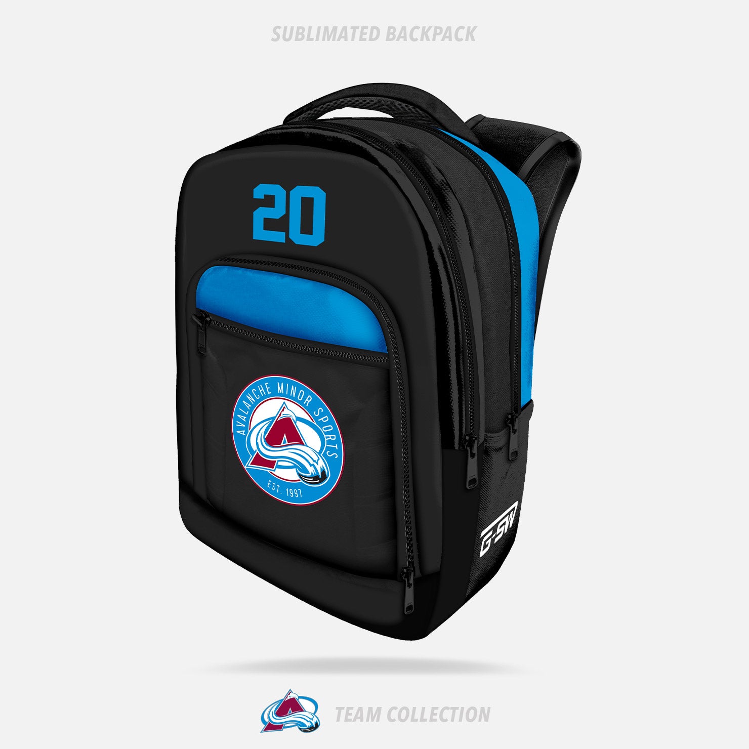 Avalanche Minor Sports Sublimated Backpack - Avalanche Minor Sports Team Collection