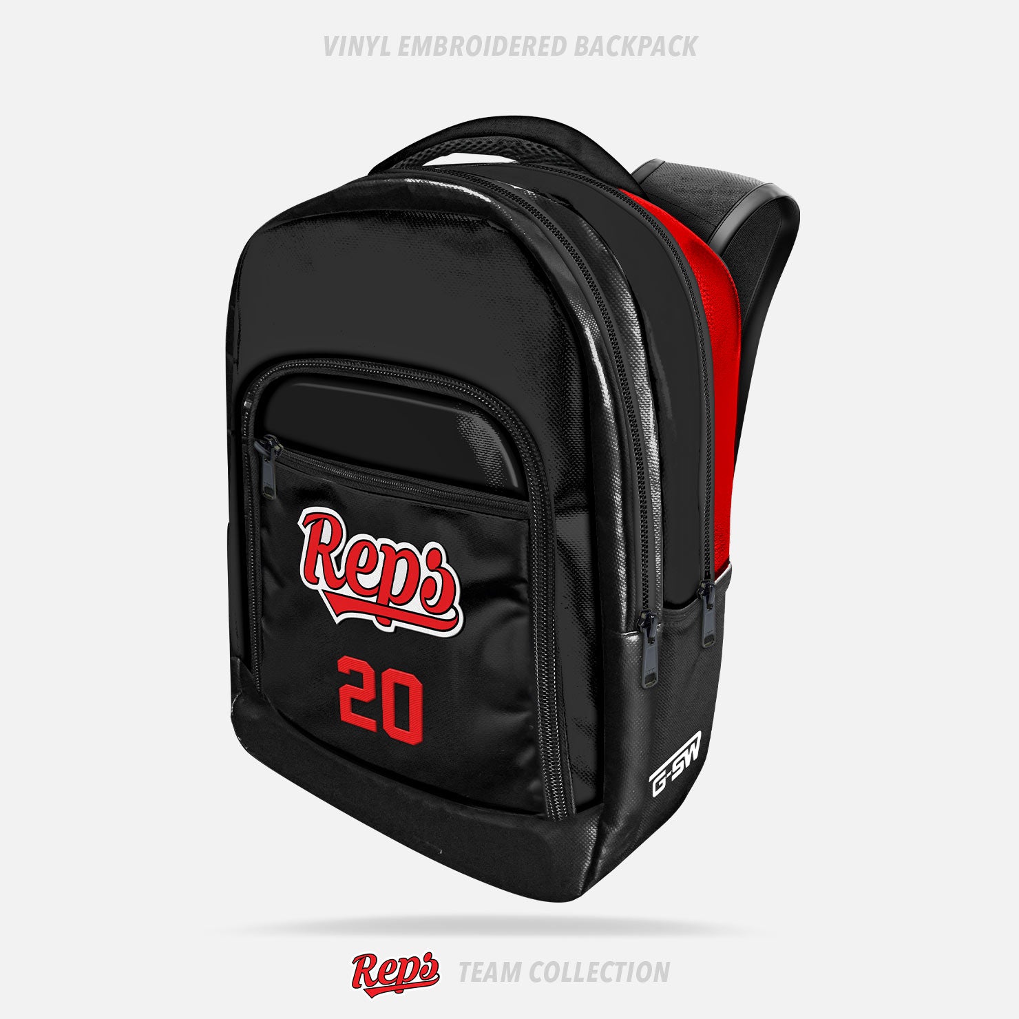 REPS Vinyl Embroidered Backpack