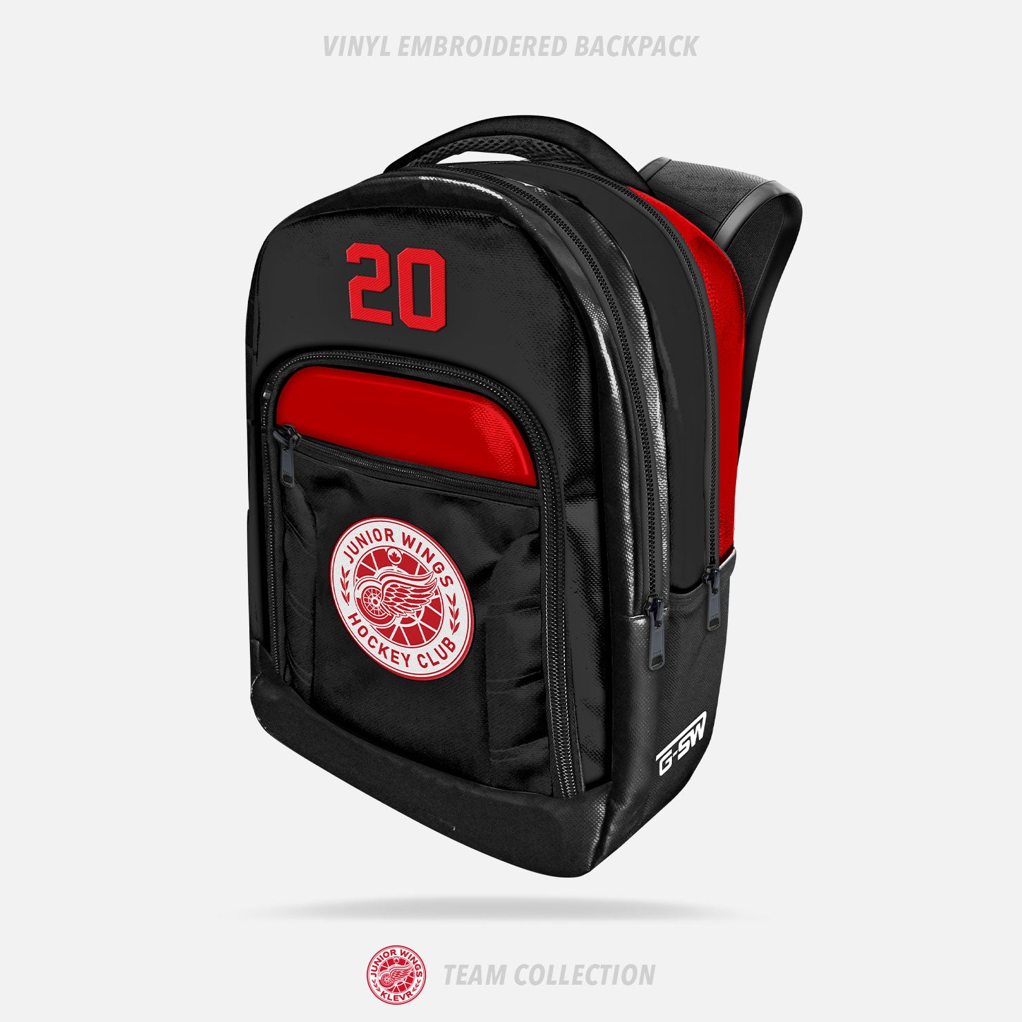Junior Wings Vinyl Embroidered Backpack