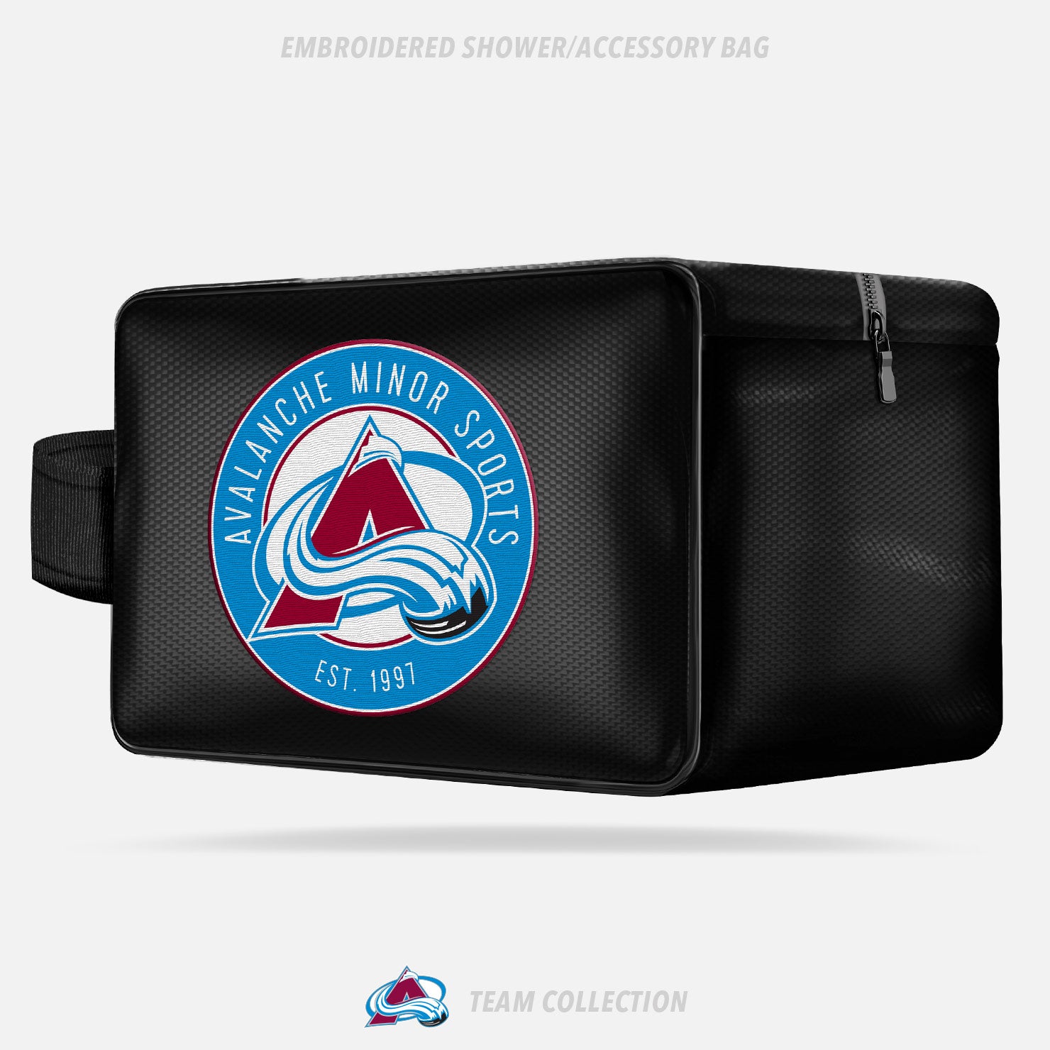 Avalanche Minor Sports Embroidered/Shower Accessory Bag - Avalanche Minor Sports Team Collection