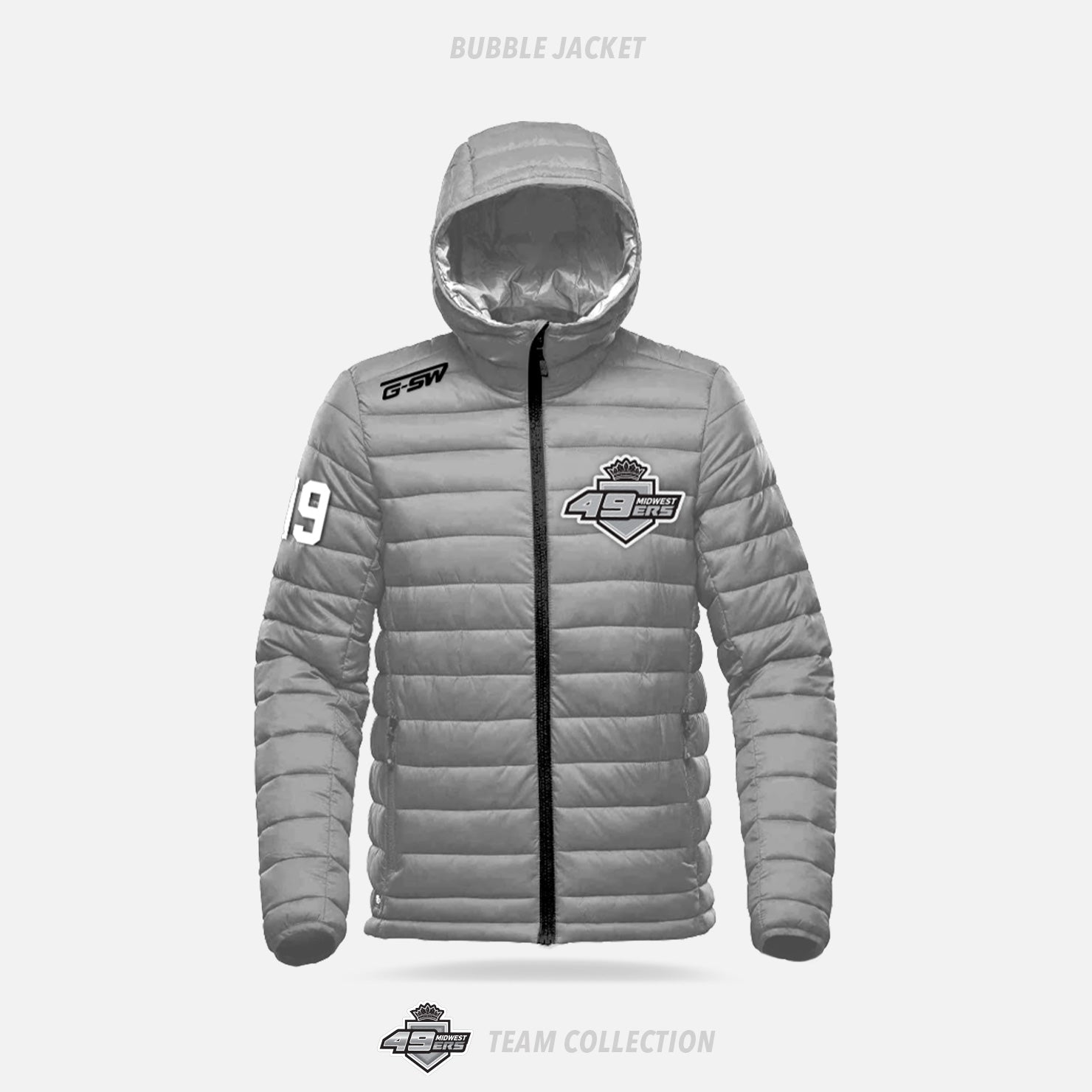 49ers Midwest Hockey Bubble Jacket - 49ers Midwest Hockey Team Collection