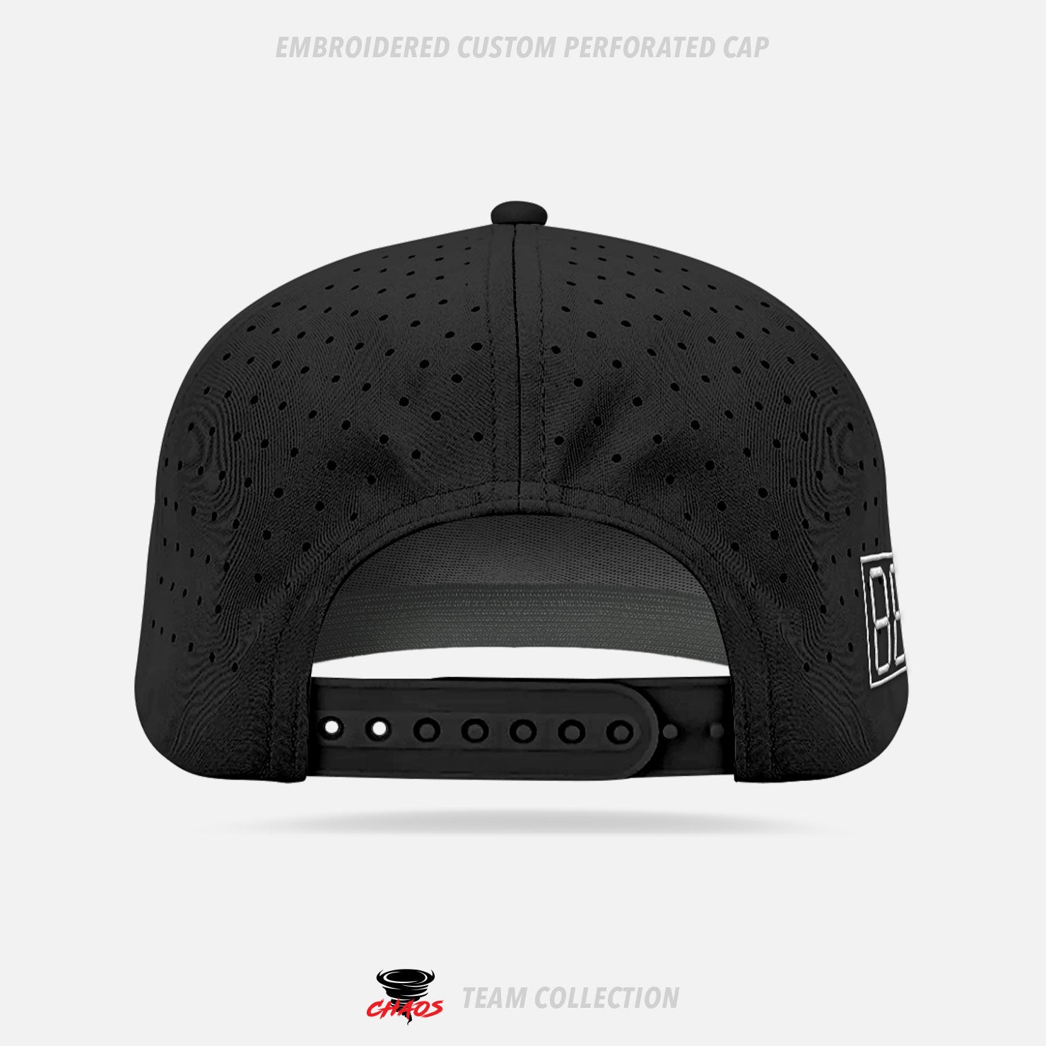 Chaos Hockey Embroidered Custom Perforated Cap - Chaos Hockey Team Collection