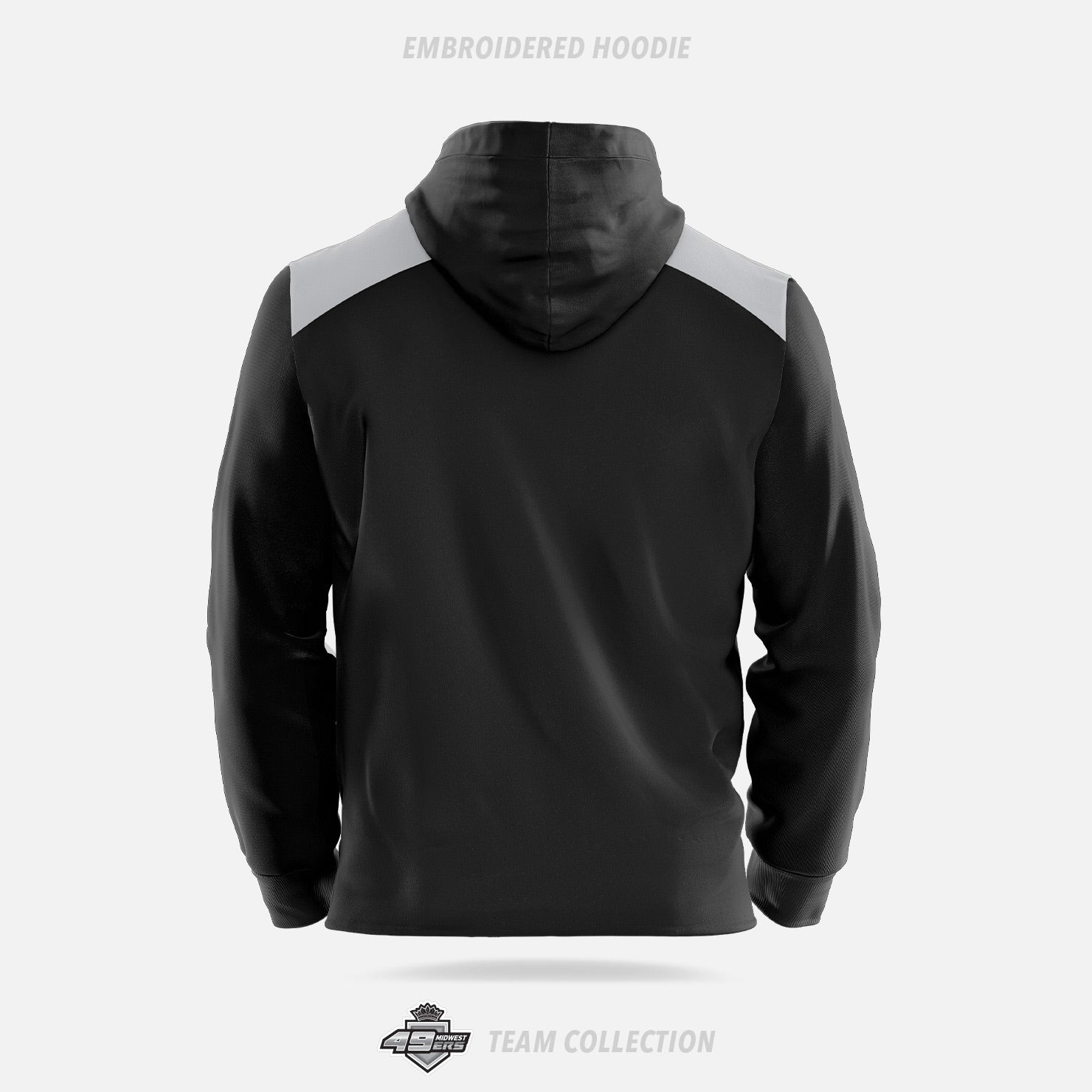 49ers Midwest Hockey Embroidered Hoodie - 49ers Midwest Hockey Team Collection