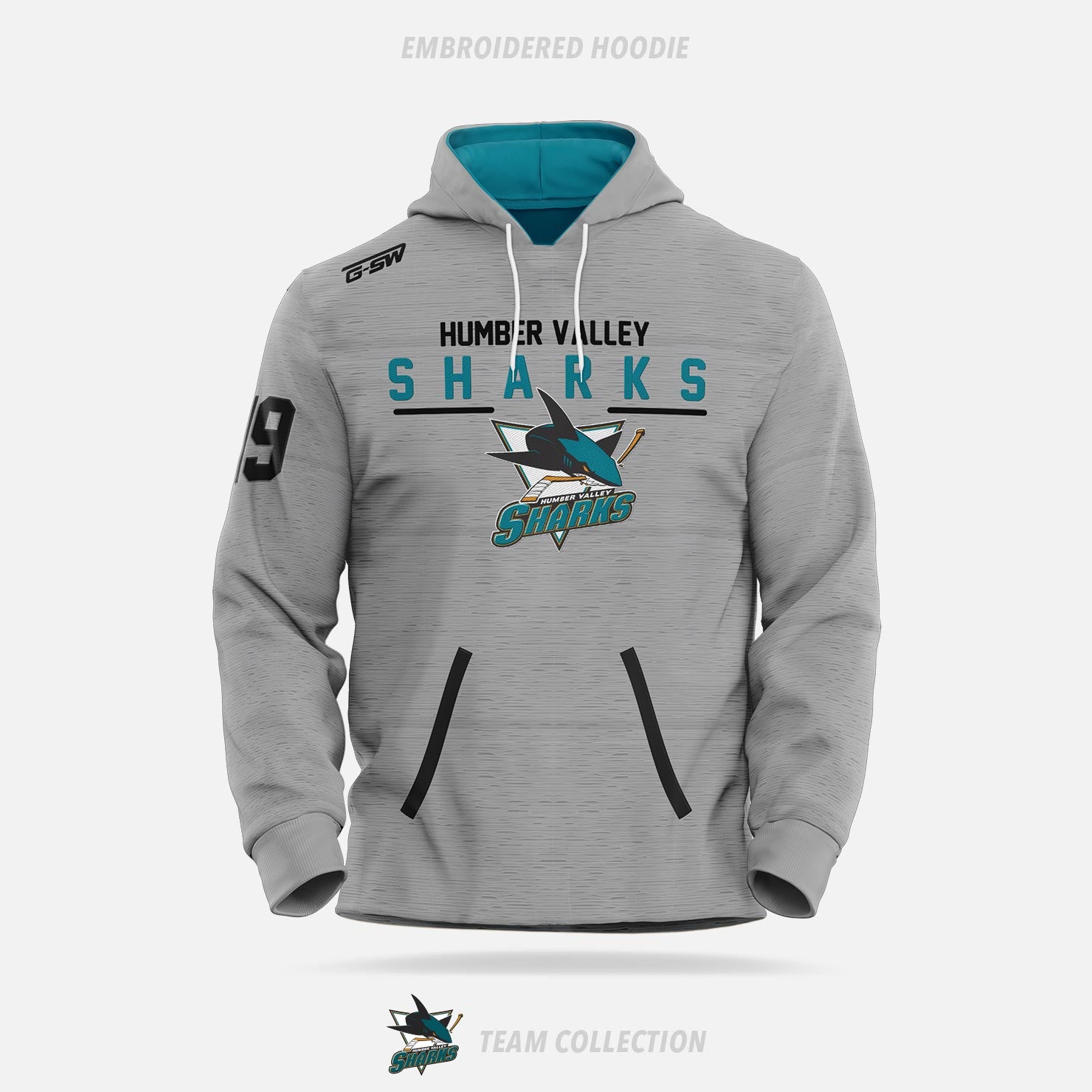 Humber Valley Sharks Embroidered Hoodie