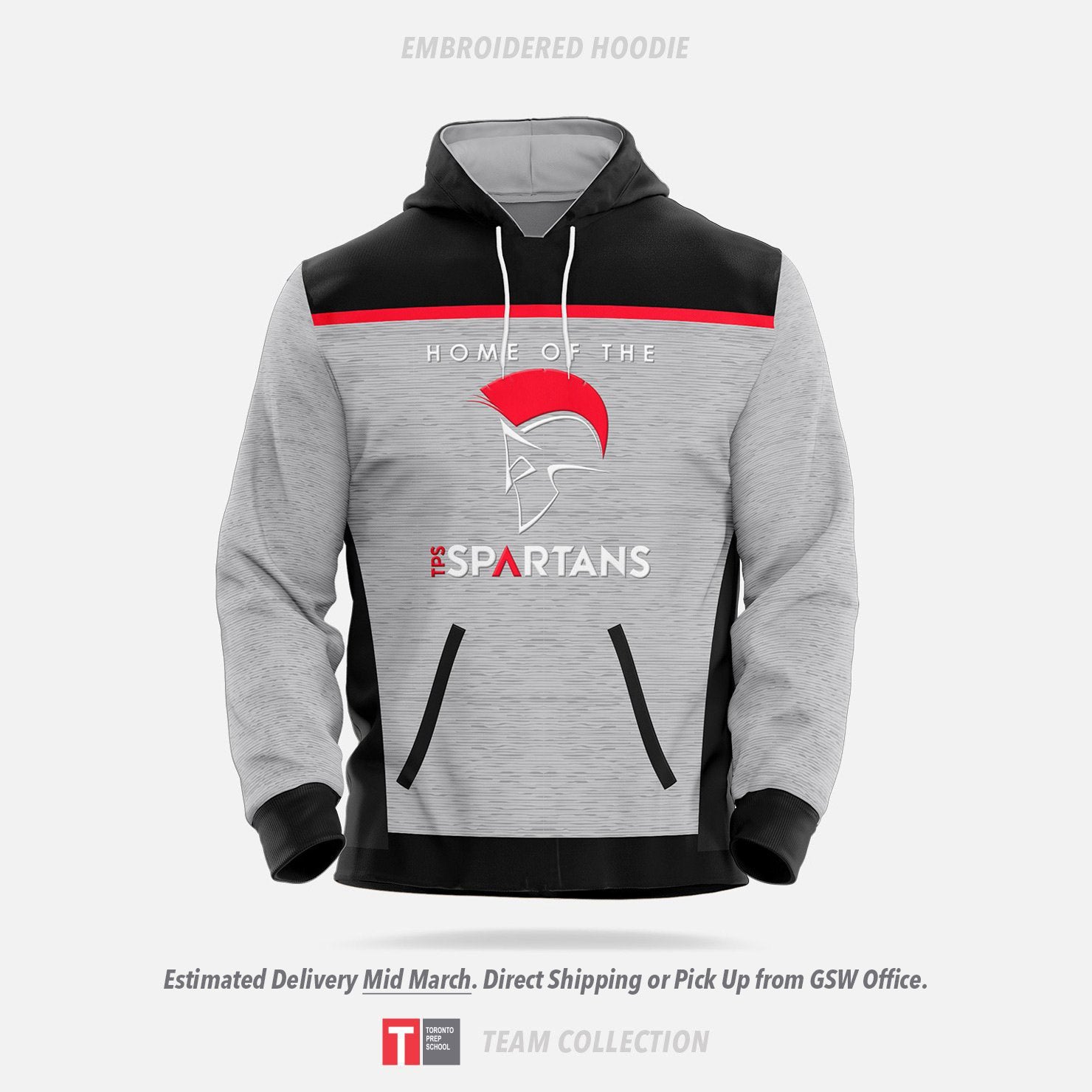 Toronto Prep School Embroidered Hoodie - Toronto Prep School Team Collection