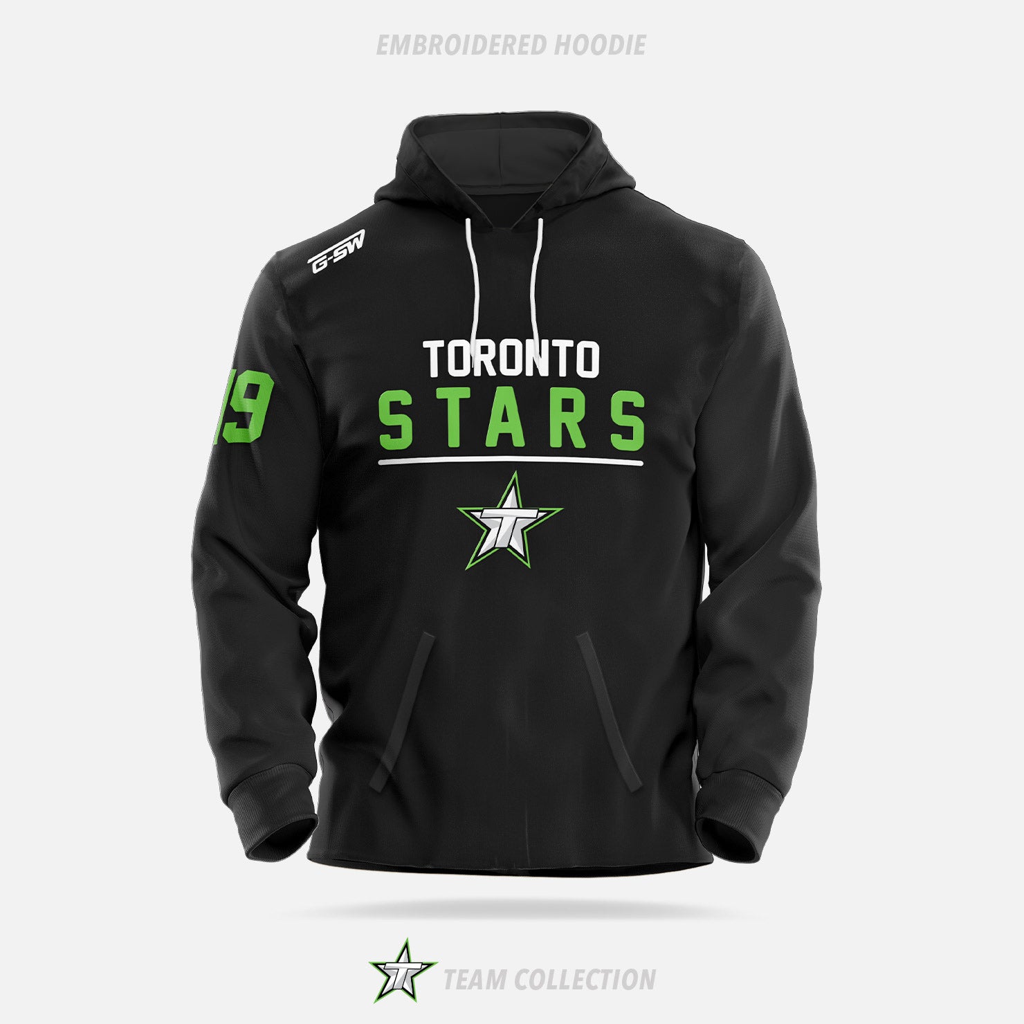 Toronto Stars Embroidered Hoodie - Toronto Stars Team Collection