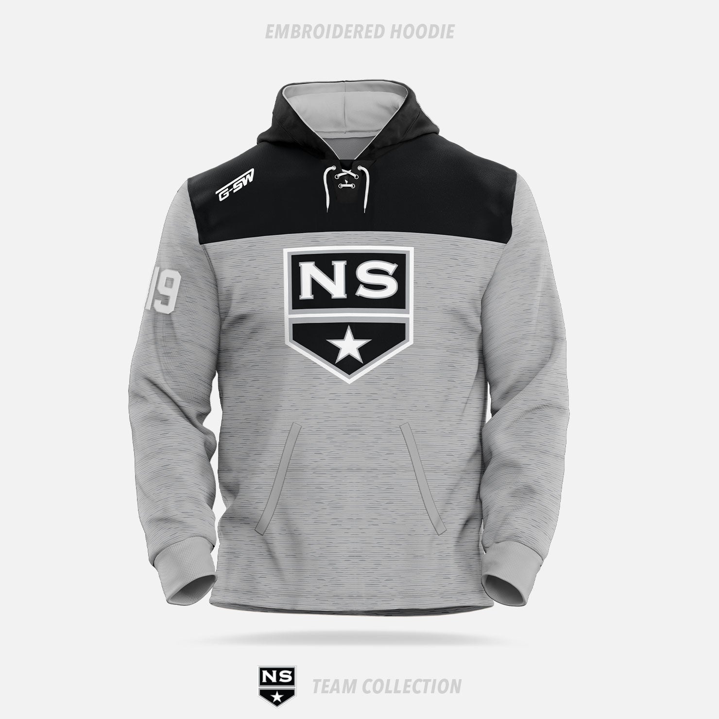 NS Stars Embroidered Hoodie - NS Stars Team Collection