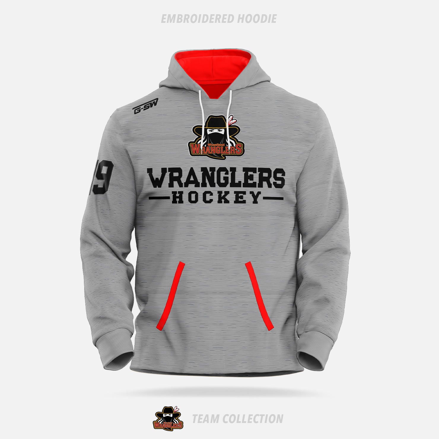 Wheatland Wranglers Embroidered Hoodie