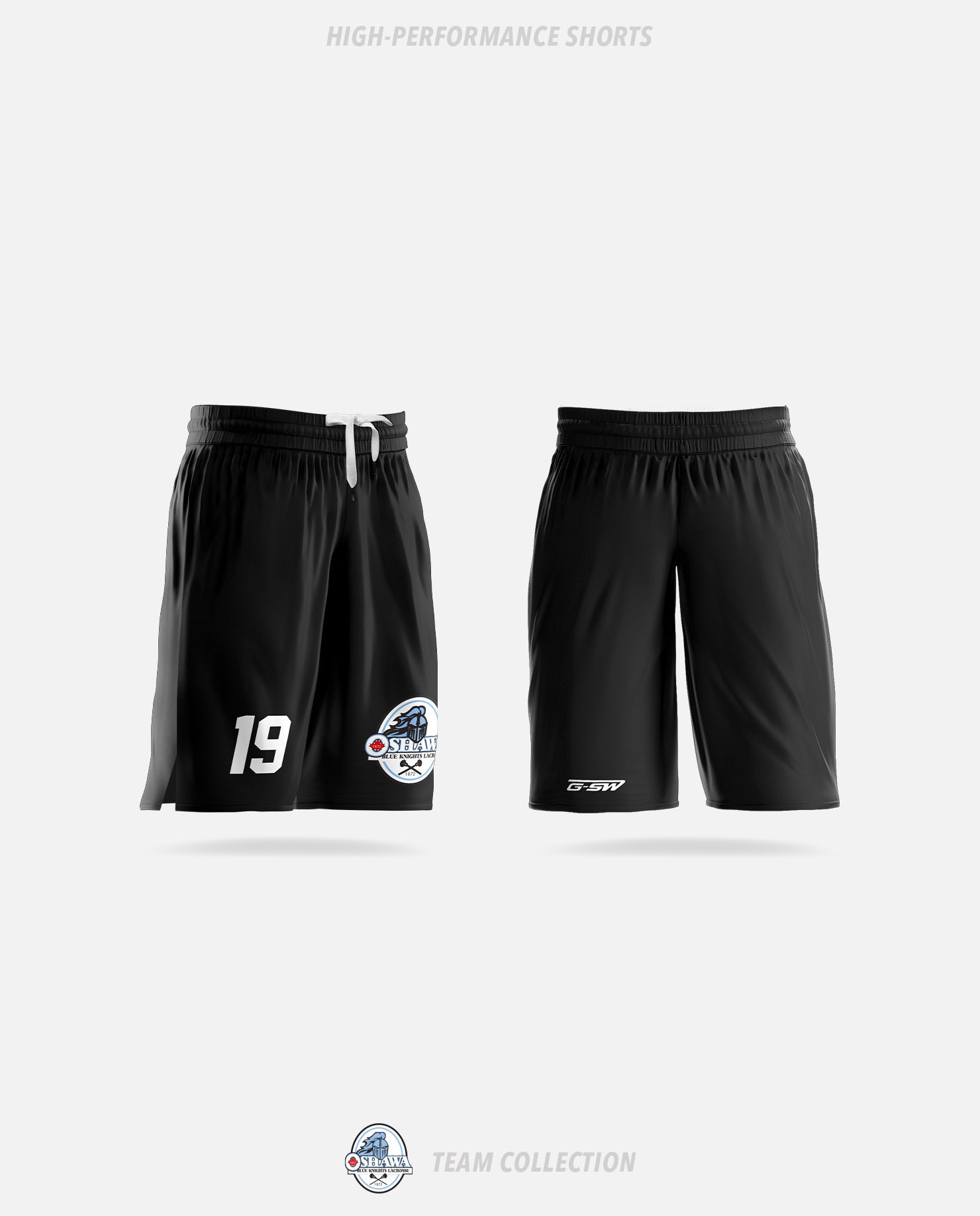 Oshawa Blue Knights High-Performance Shorts - Oshawa Blue Knights Team Collection