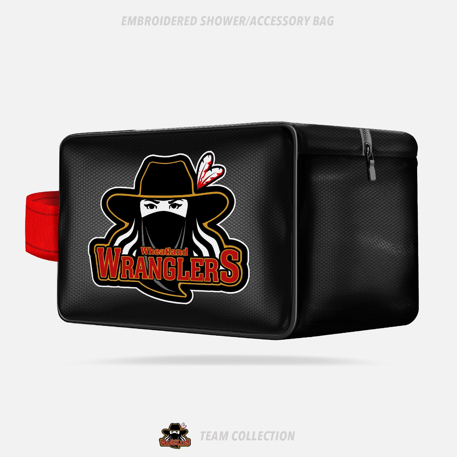 Wheatland Wranglers Embroidered Shower/Accessory Bag