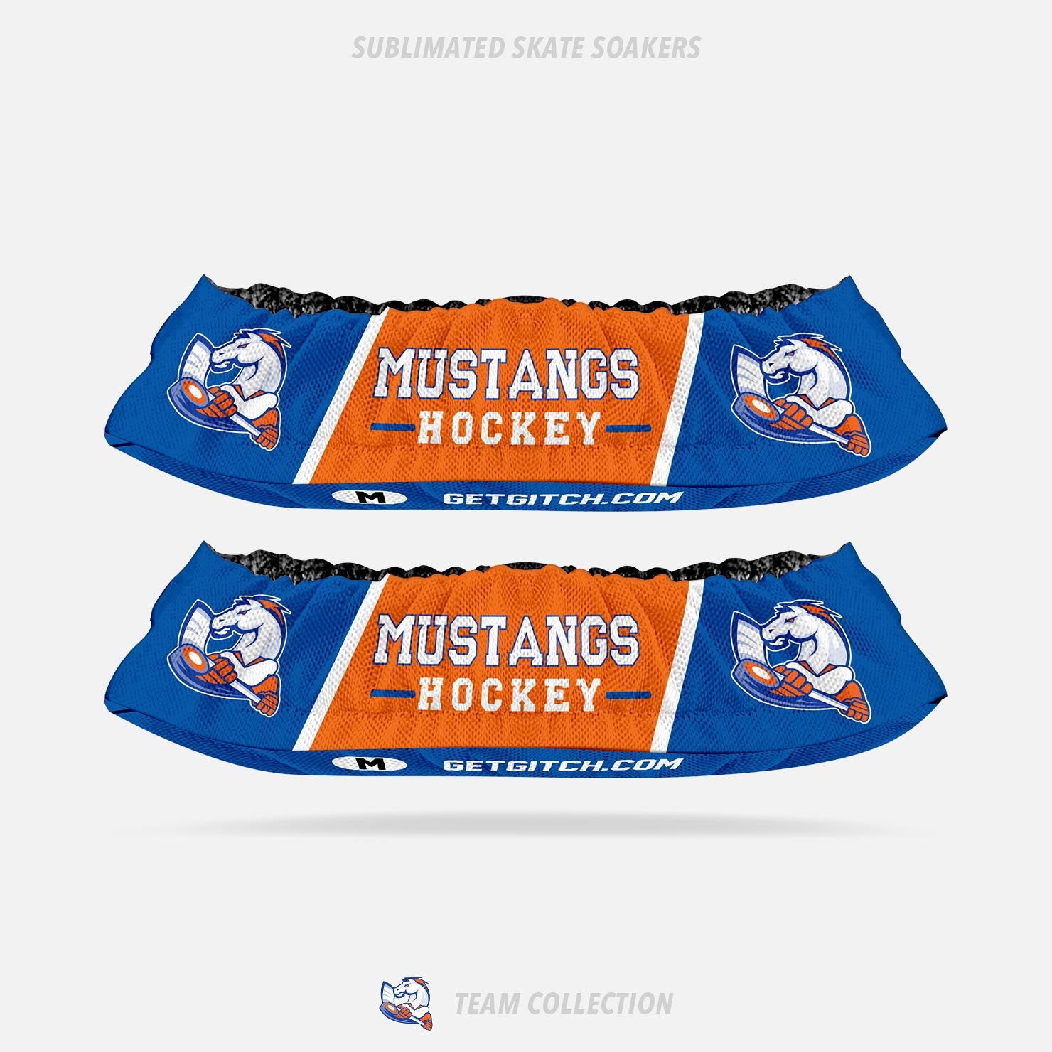 Victoria Village Mustangs Sublimated Skate Soakers
