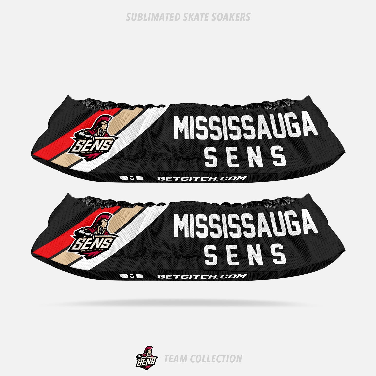 Mississauga Senators Sublimated Skate Soakers - Mississauga Senators Team Collection