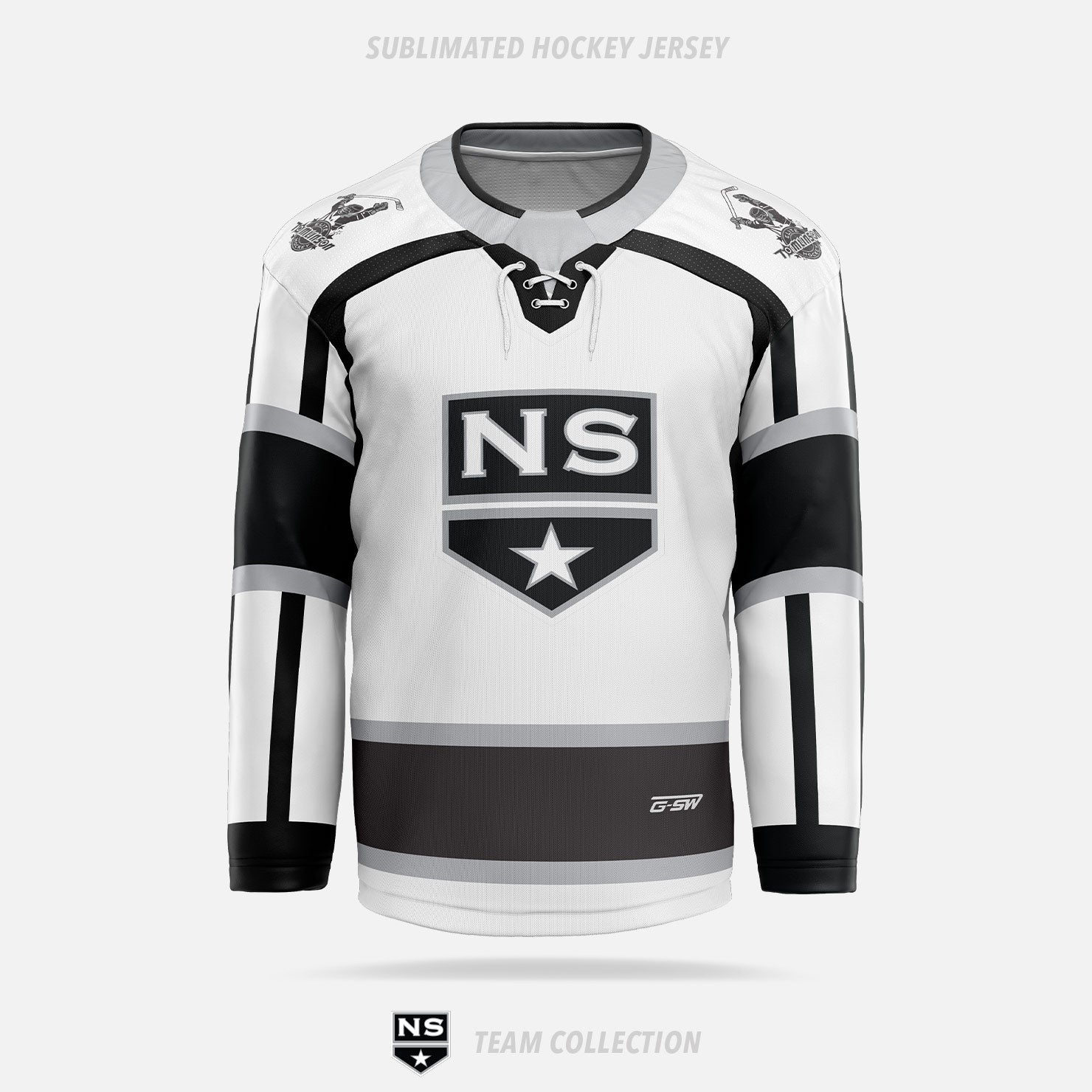 NS Stars Sublimated Hockey Jersey (White) - NS Stars Team Collection
