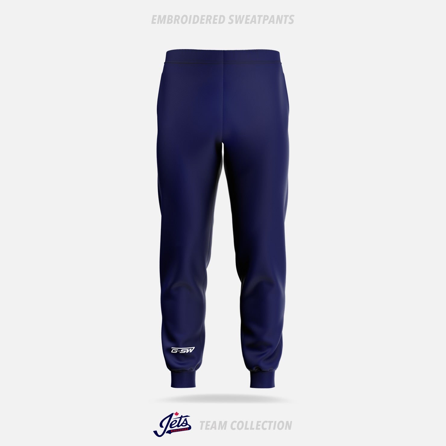 Mississauga Jets Embroidered Sweatpants - Mississauga Jets Team Collection