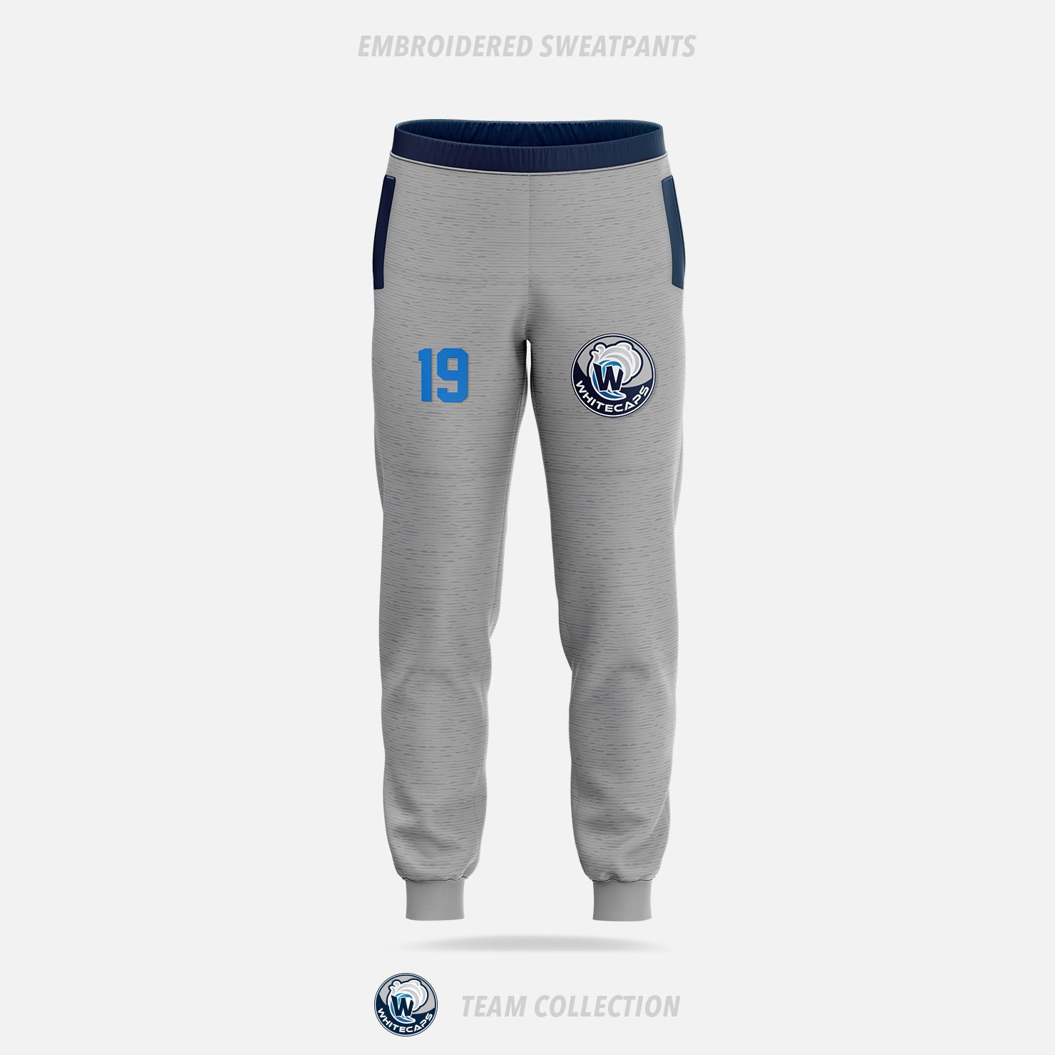 Whitecaps Hockey Embroidered Sweatpants - Whitecaps Hockey Team Collection