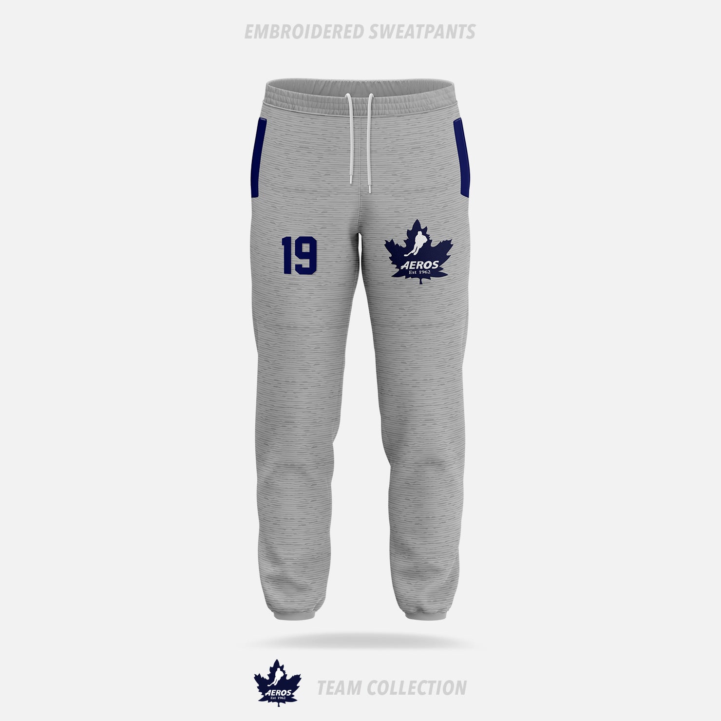 Toronto Aeros Embroidered Sweatpants