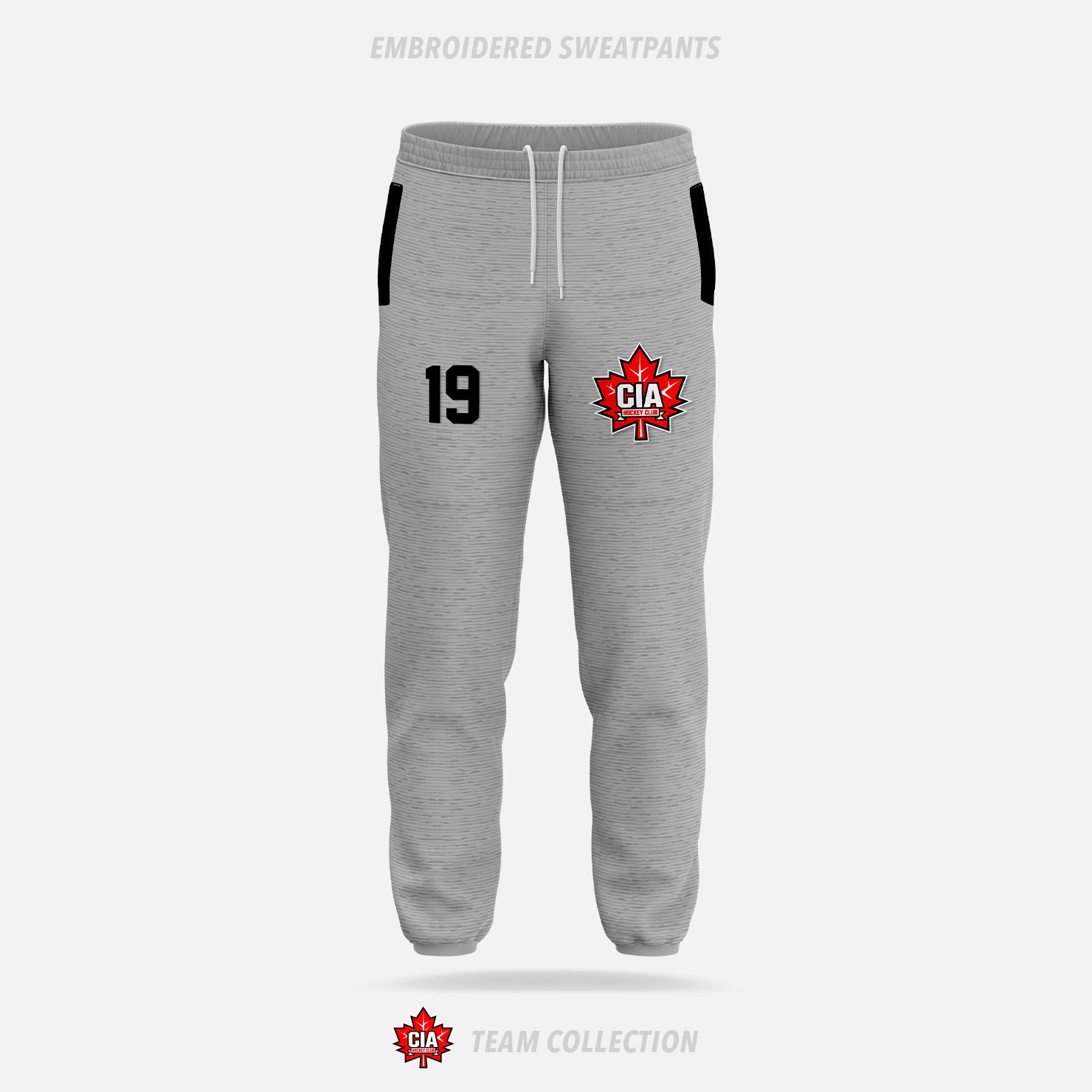 CIA Hockey Embroidered Sweatpants