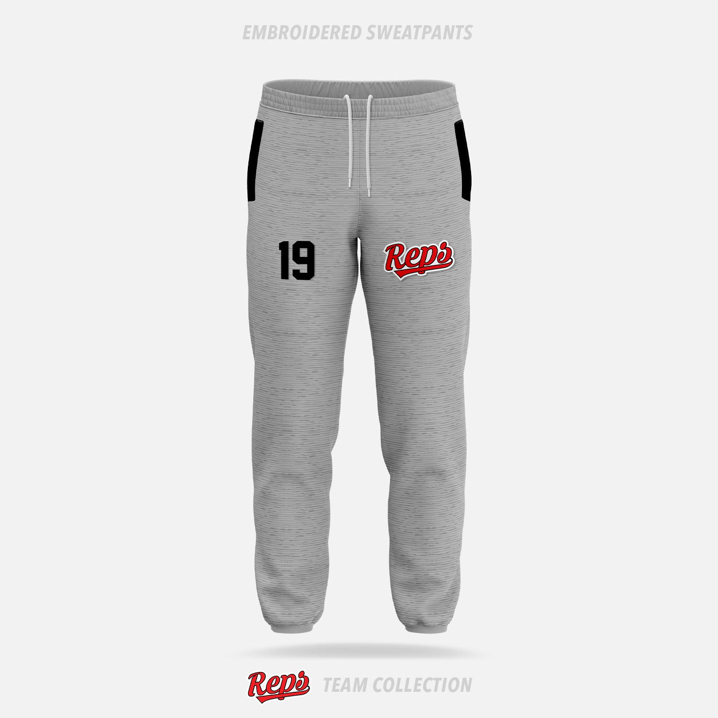 REPS Embroidered Sweatpants