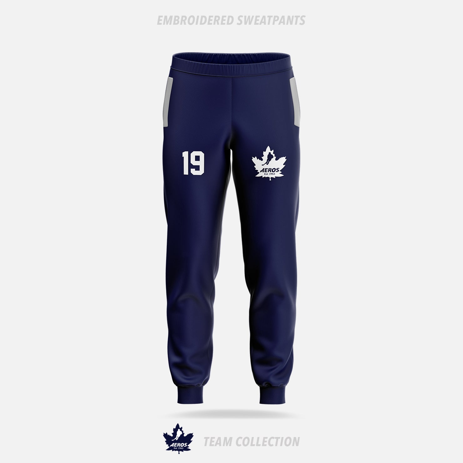 Toronto Aeros Embroidered Sweatpants - Toronto Aeros Team Collection