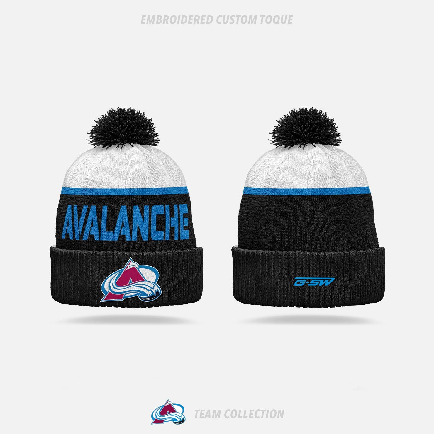 Avalanche Minor Sports Embroidered Custom Toque (2024)