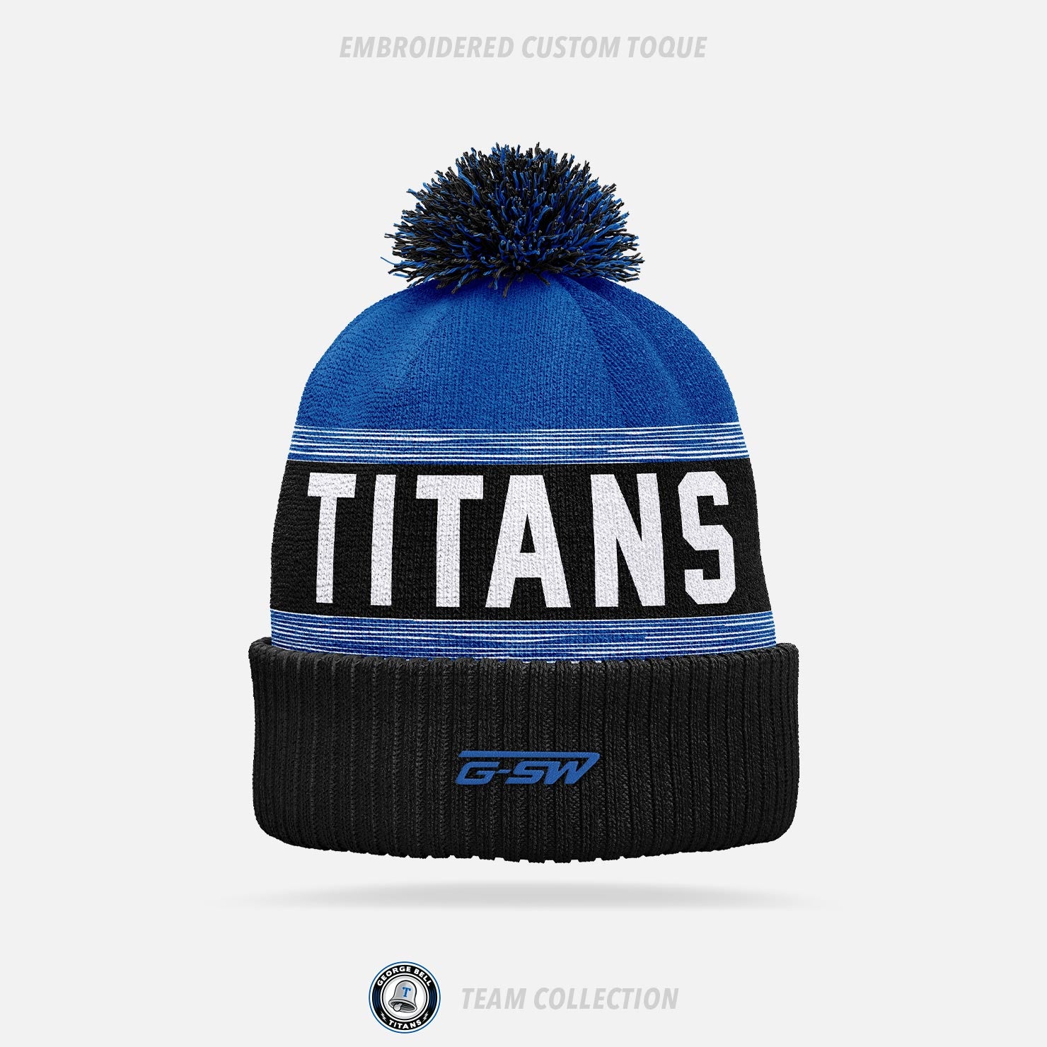 George Bell Titans Embroidered Custom Toque