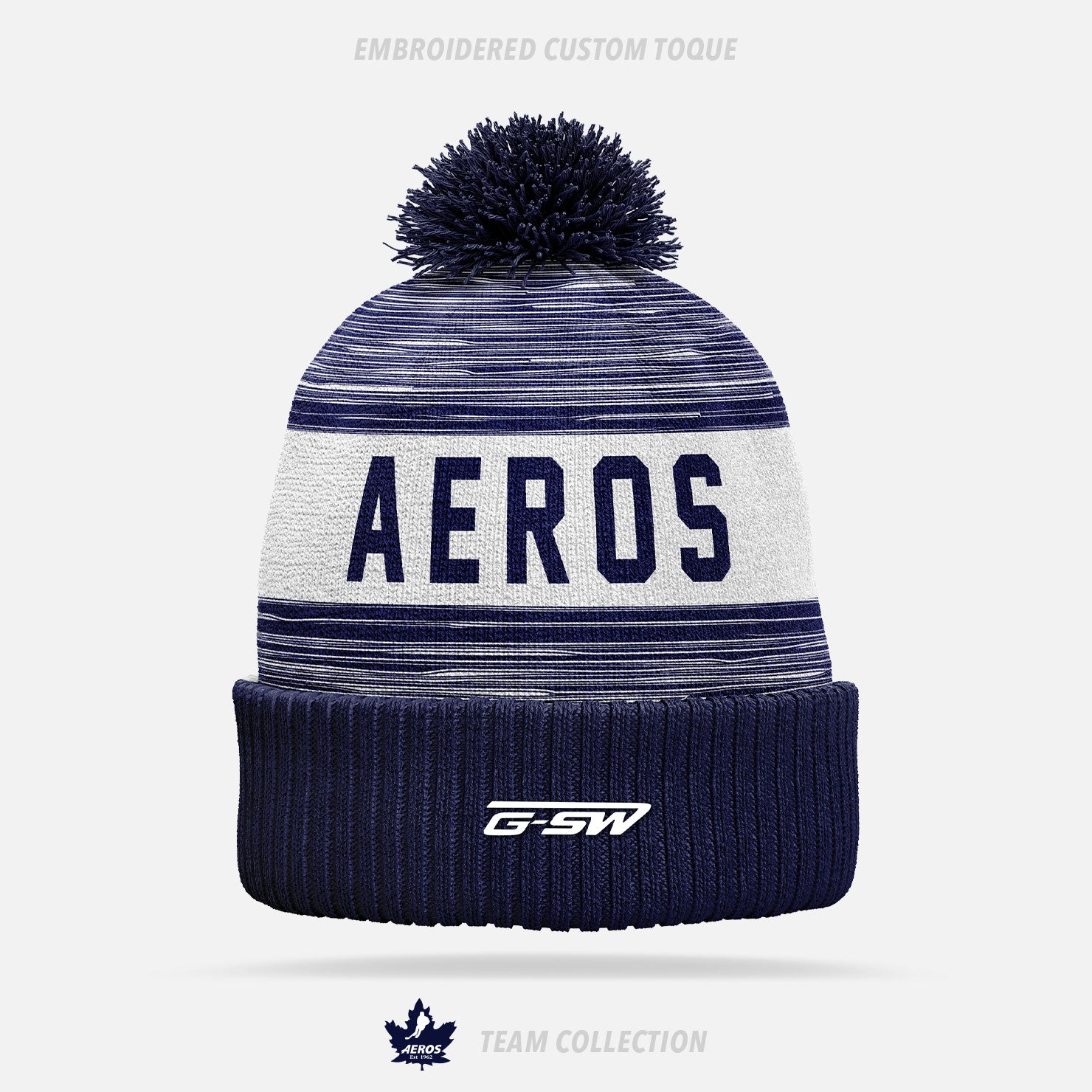 Toronto Aeros Embroidered Custom Toque
