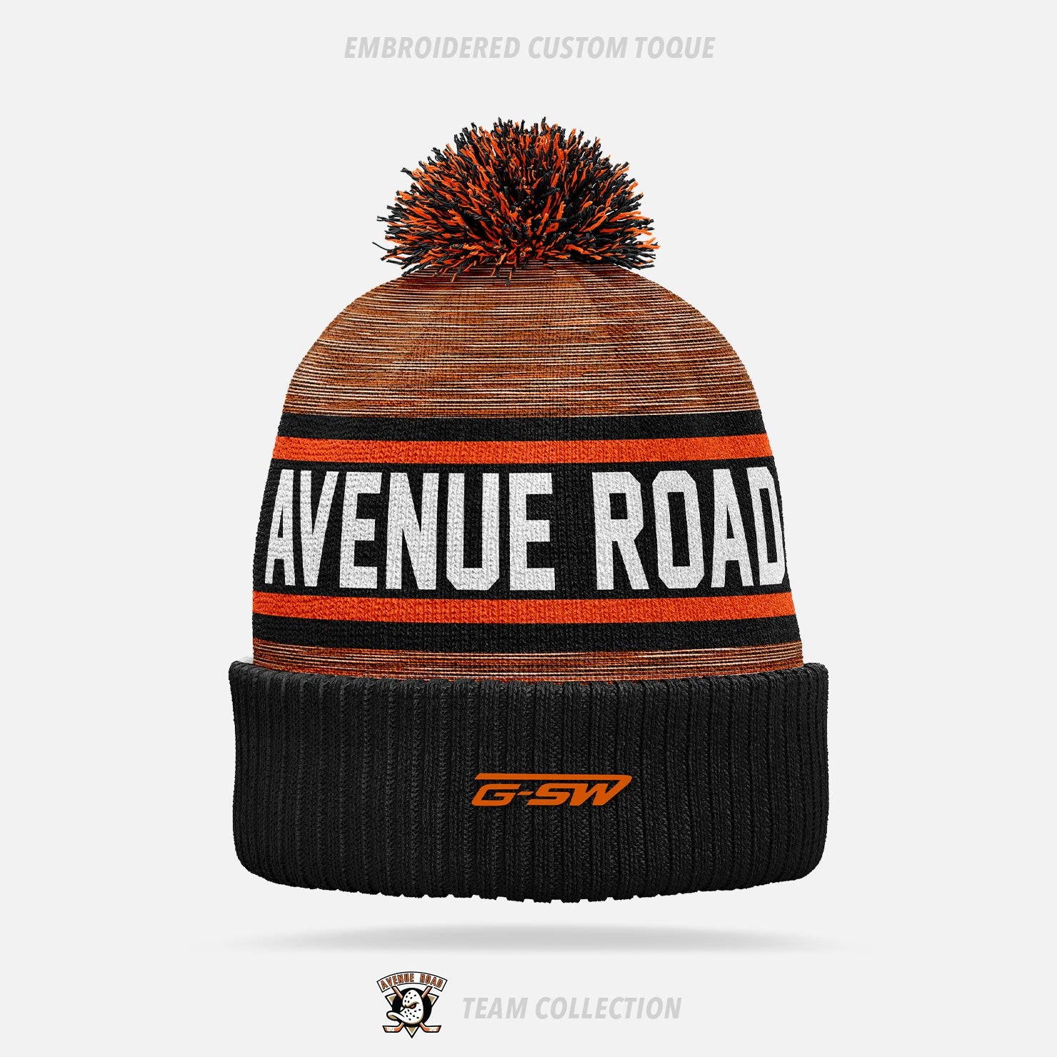 Avenue Road Ducks Embroidered Custom Toque - Avenue Road Ducks Team Collection
