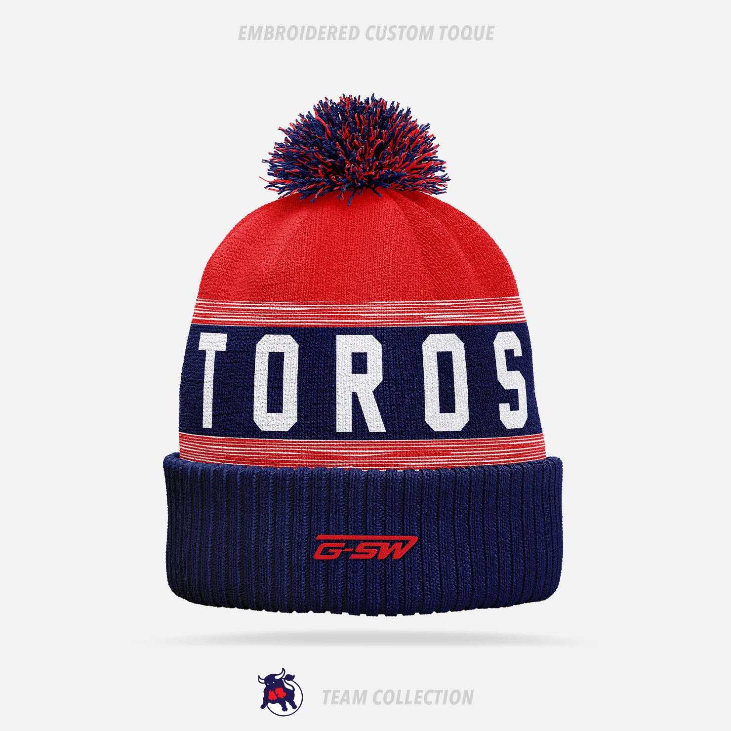 Faustina Toros Embroidered Custom Toque