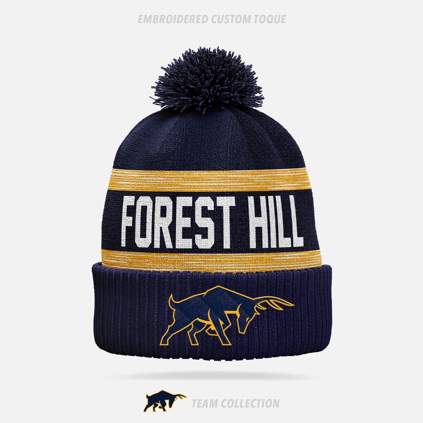 Forest Hill Hockey Embroidered Custom Toque